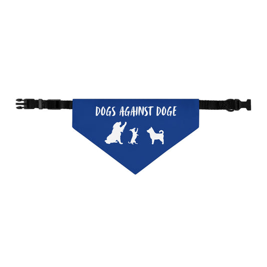 Blue Dogs Against DOGE "Stop the DOGE" Pet Bandana Collar