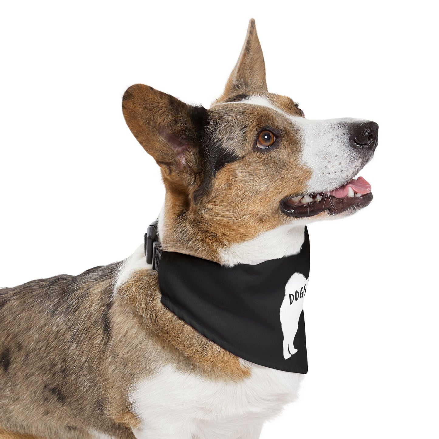 Black Dogs Against DOGE Shiba Inu Pet Bandana Collar