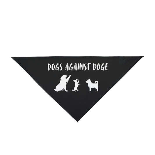 Black Dogs Against DOGE "Stop the DOGE" Pet Bandana
