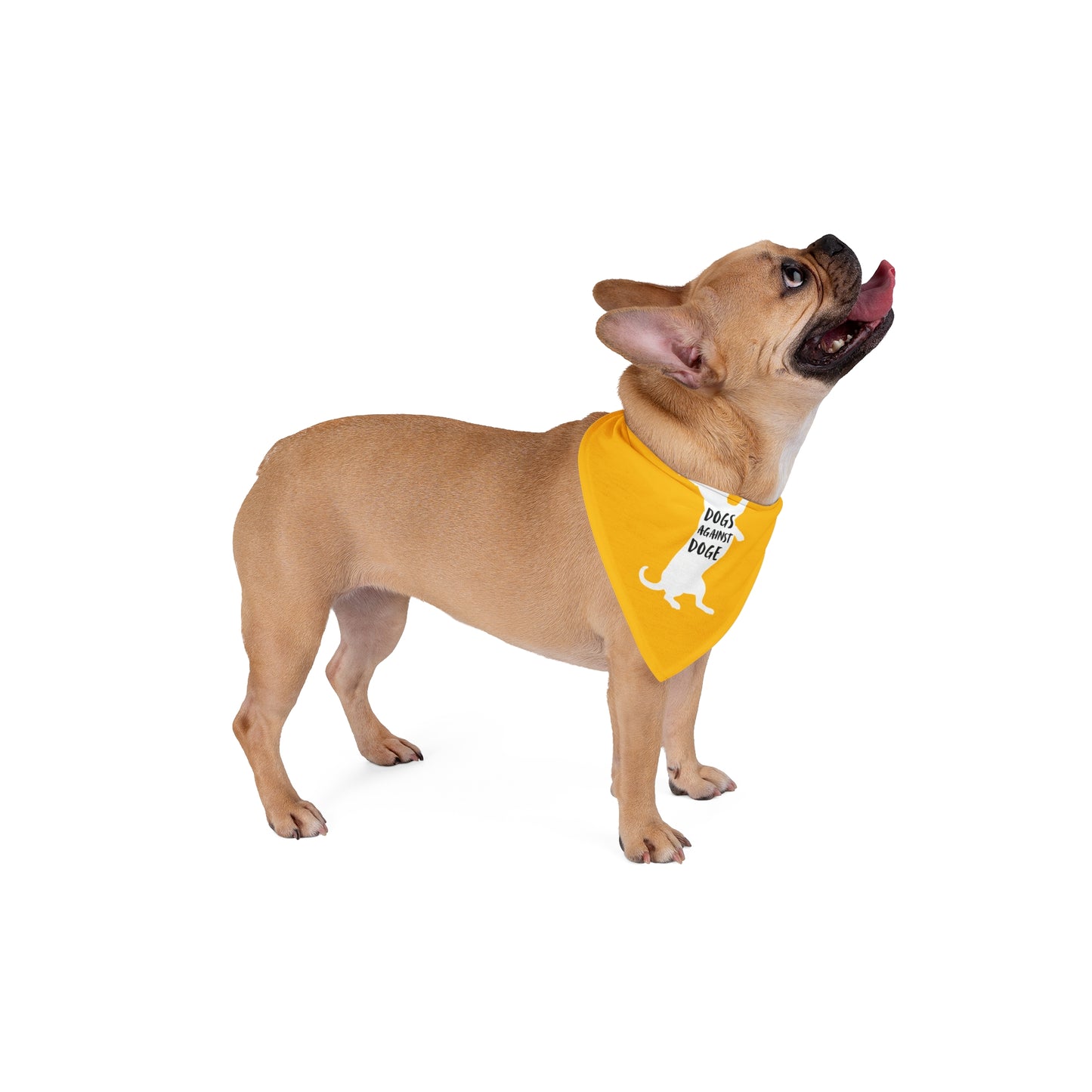 Yellow Wiener Dogs Against DOGE Pet Bandana