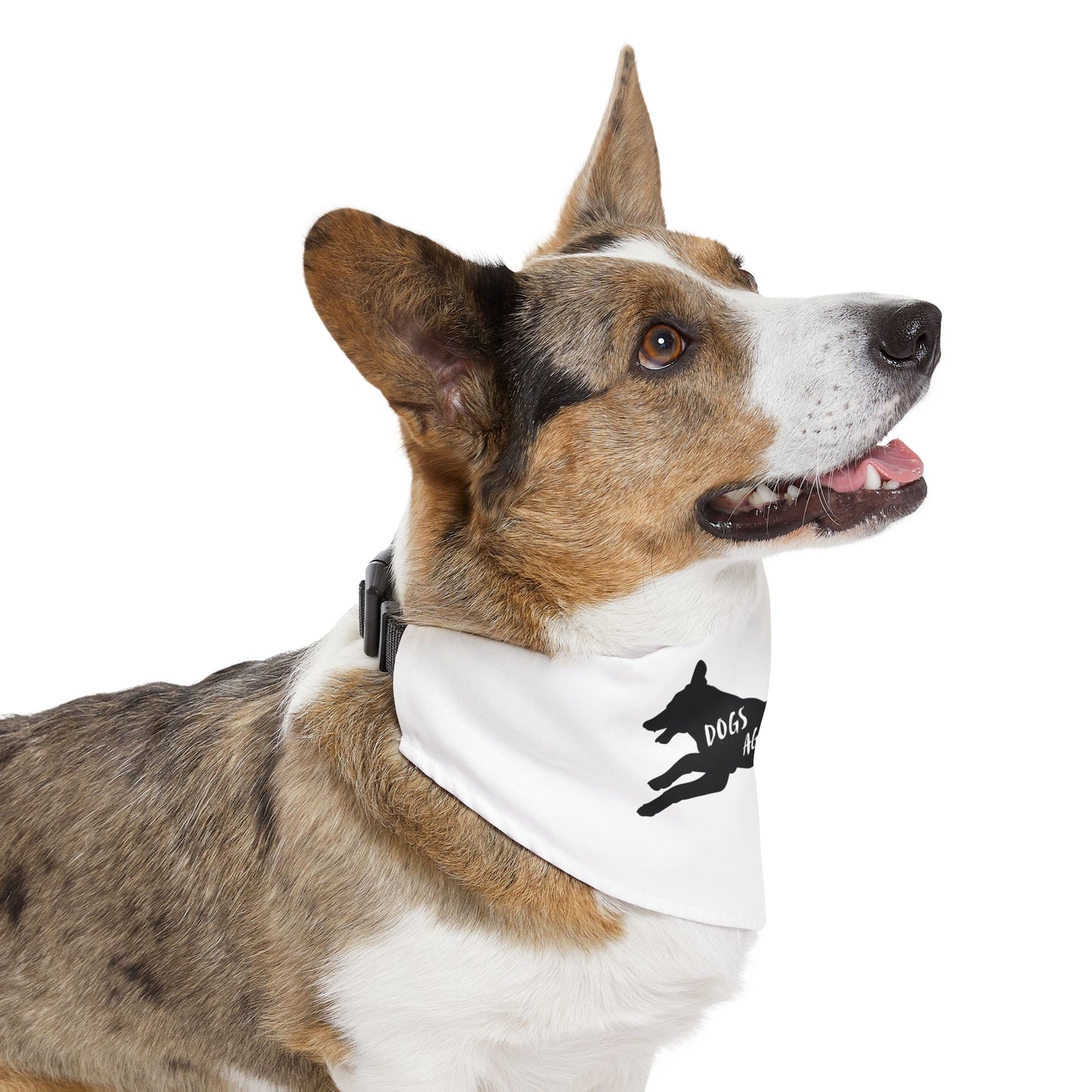 Dogs Against DOGE Lunging Pup Pet Bandana Collar