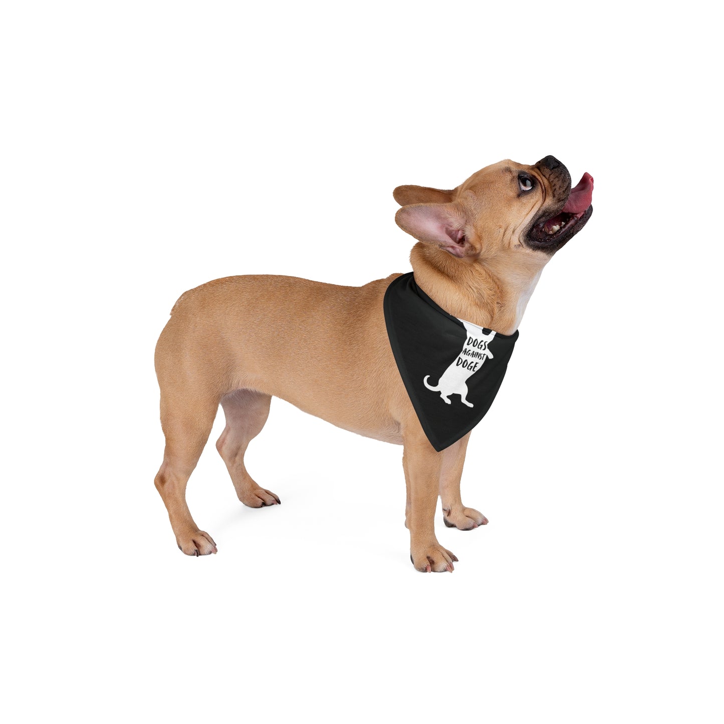 Black Wiener Dogs Against DOGE Pet Bandana