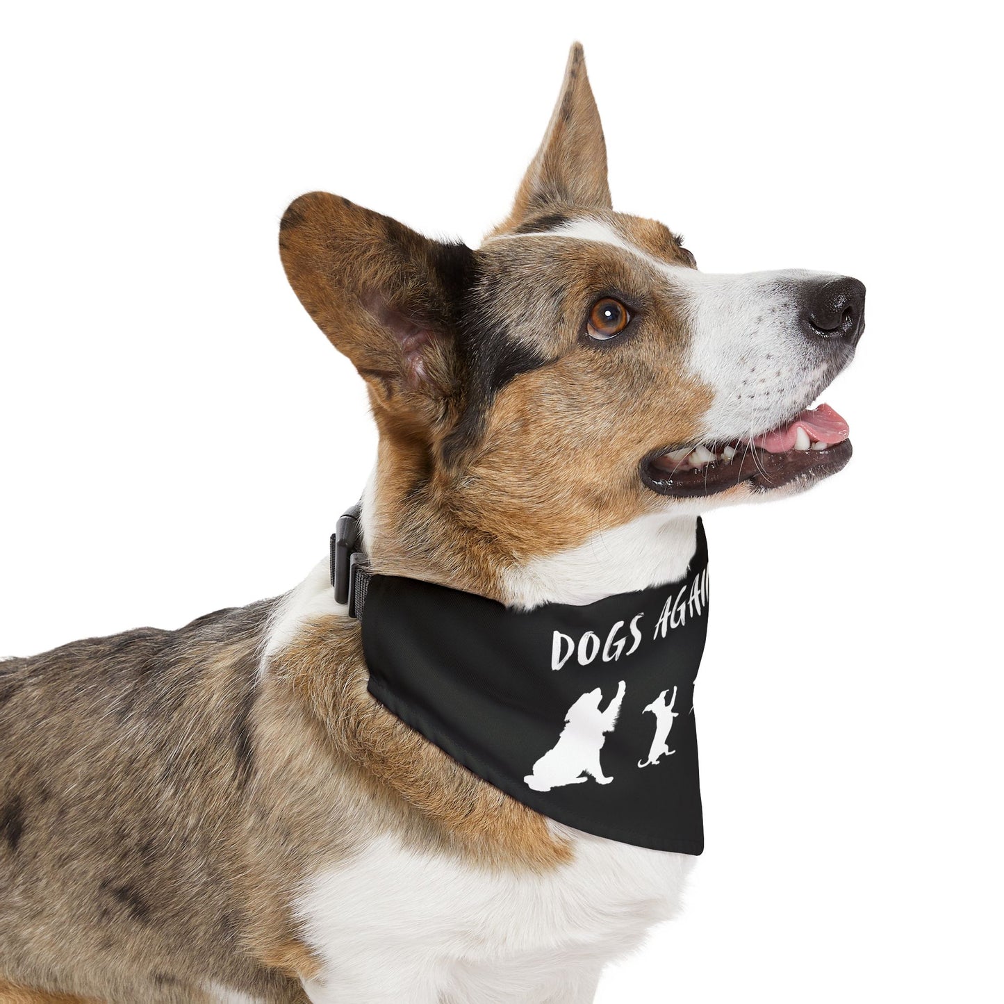 Black Dogs Against DOGE Protesting Pups Pet Bandana Collar - Stylish Accessory for Dog Lovers