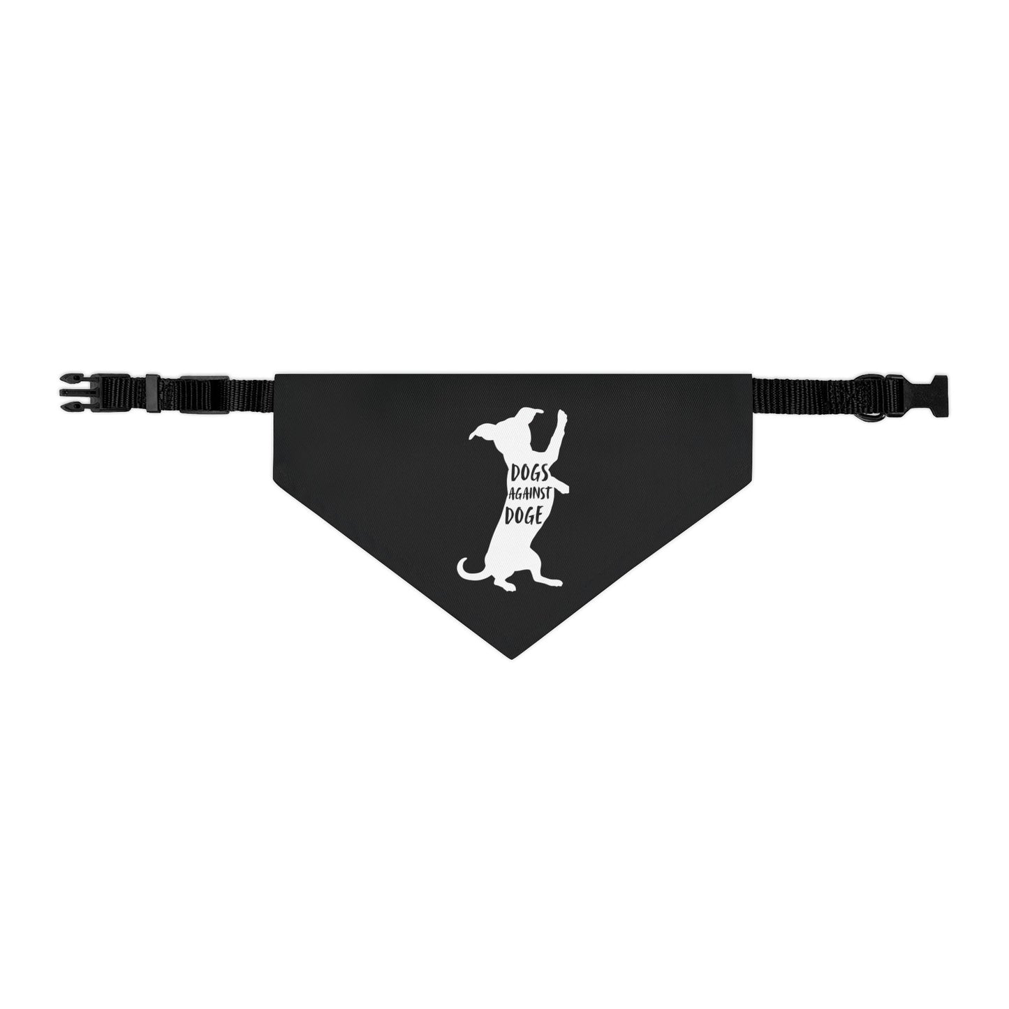Black Wiener Dogs Against DOGE Pet Bandana Collar