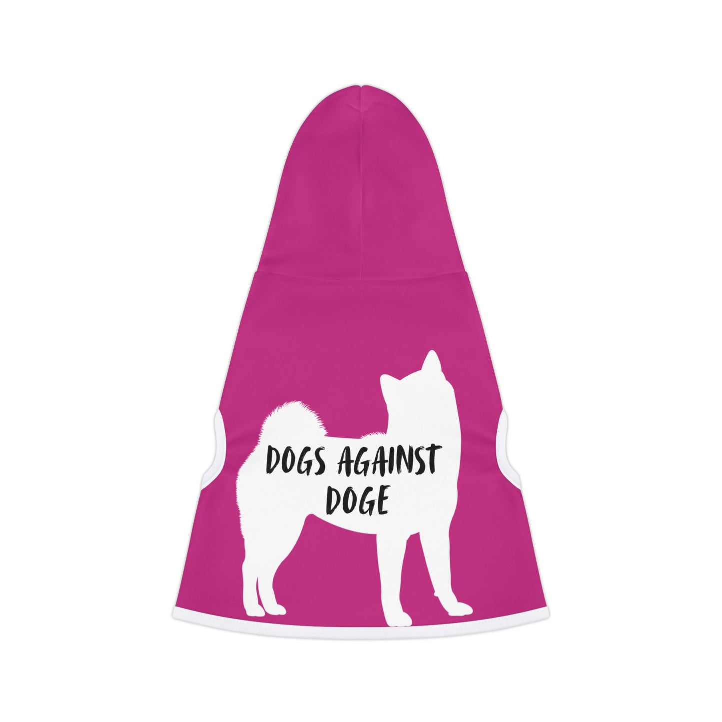 Hot Pink Dogs Against DOGE Shiba Inu Pet Hoodie