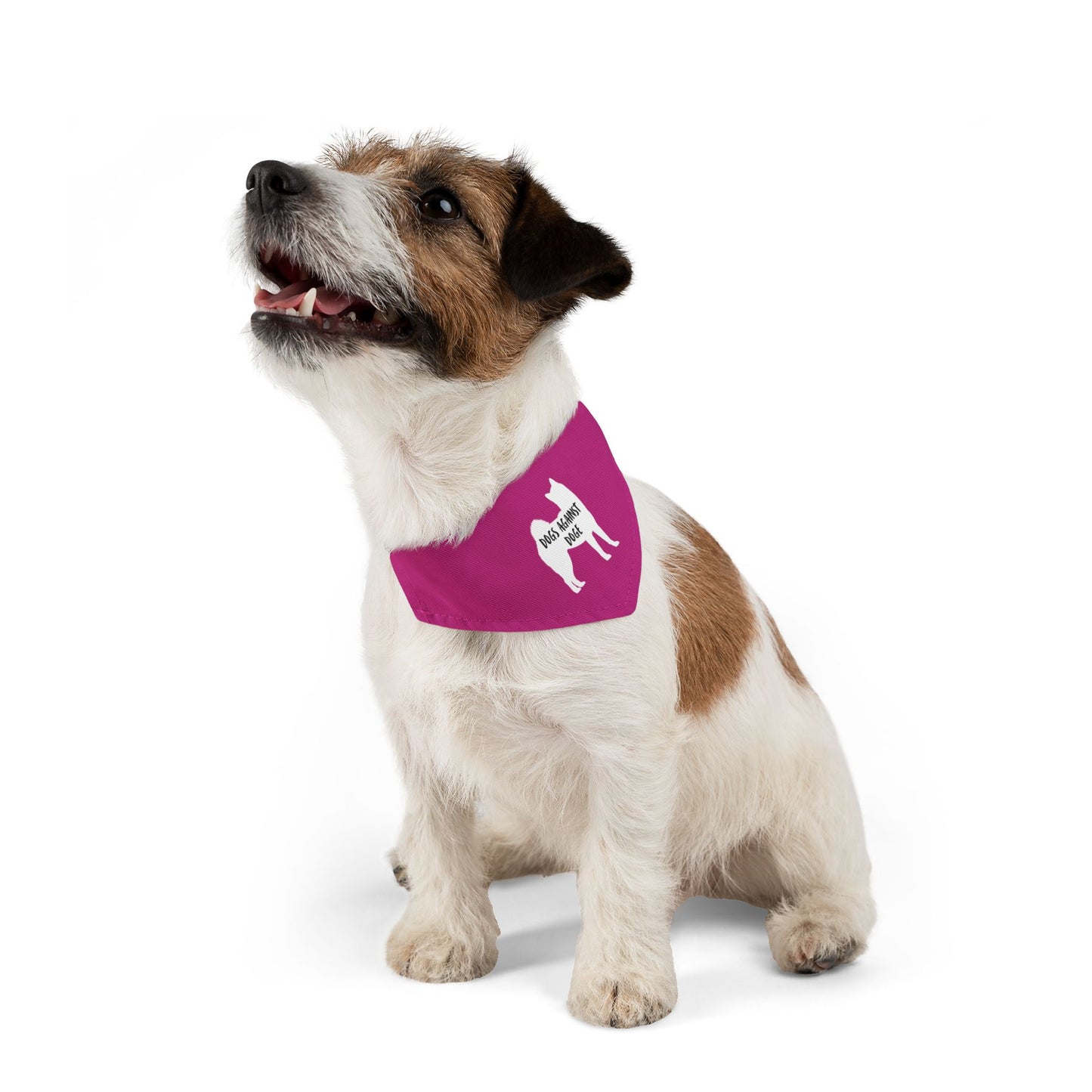 Hot Pink Dogs Against DOGE Shiba Inu Pet Bandana Collar