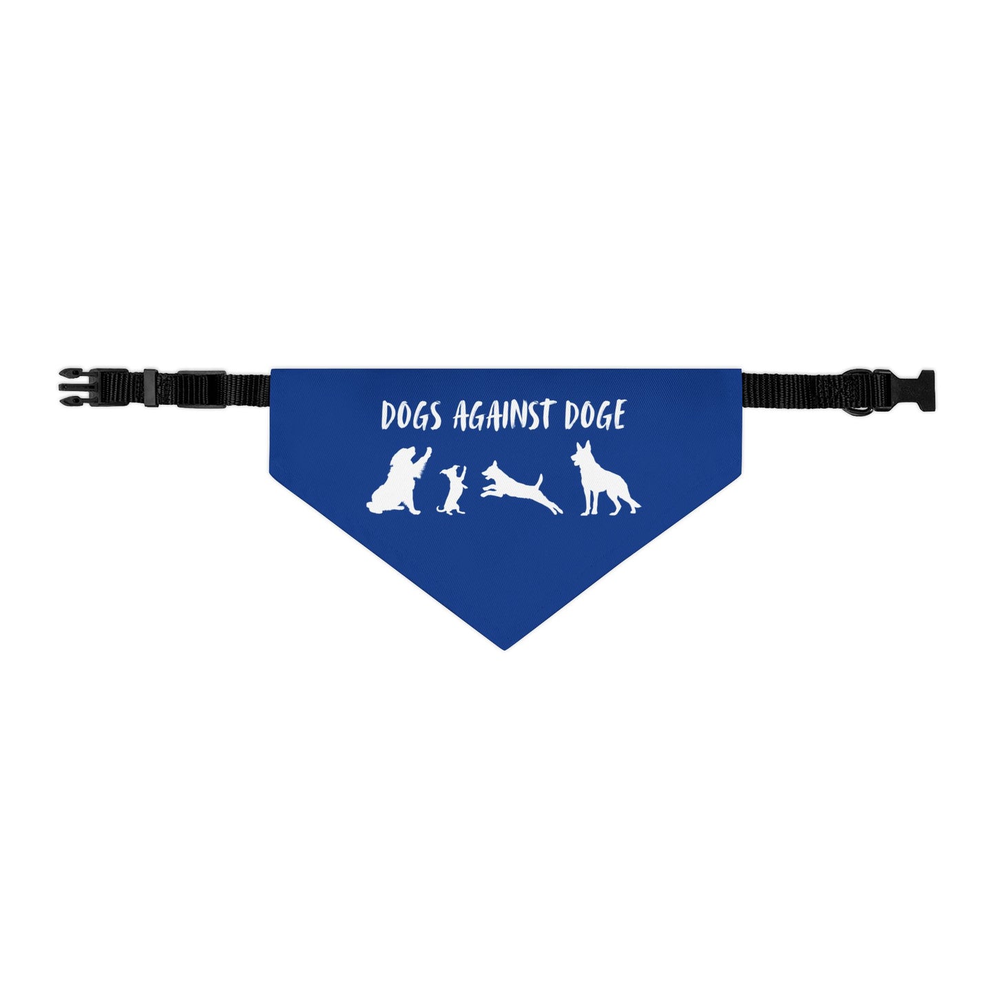 Blue Dogs Against DOGE Protesting Pups Pet Bandana Collar - Stylish Accessory for Dog Lovers