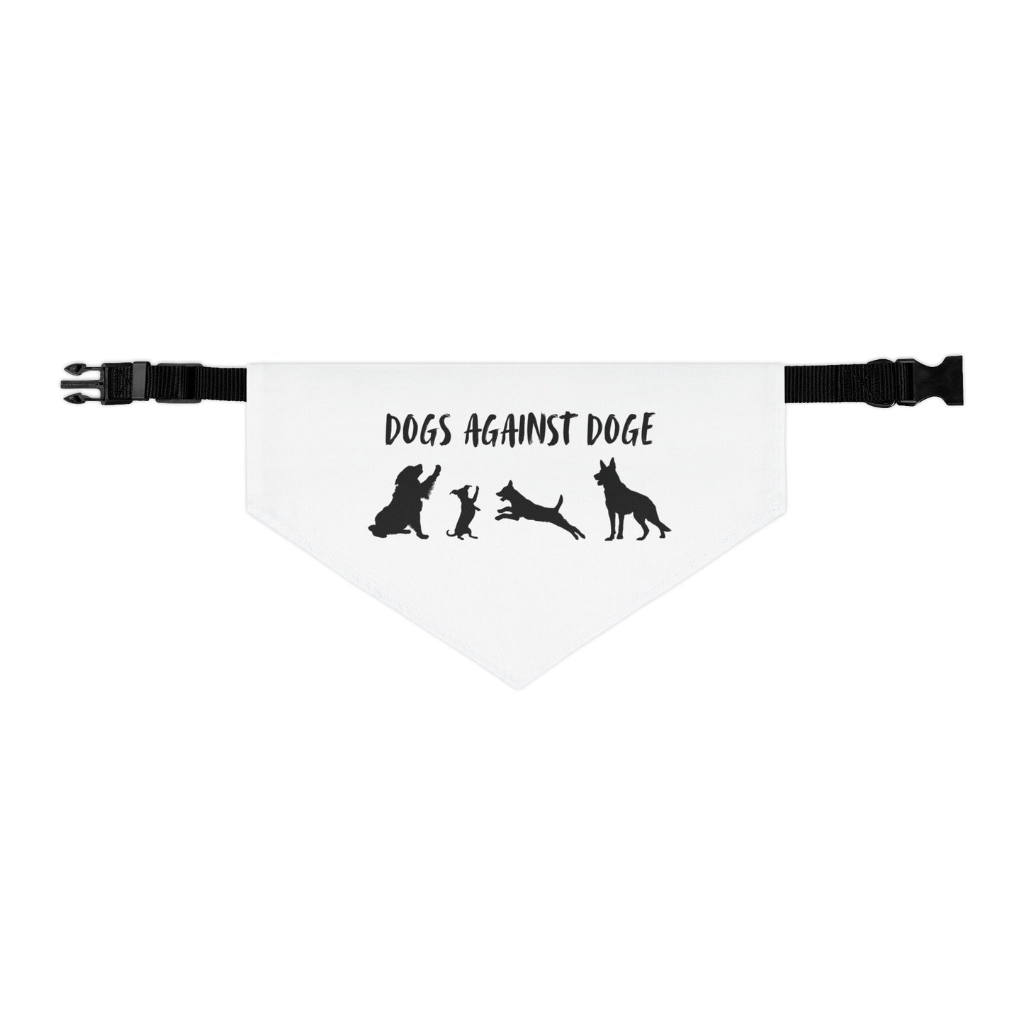 Dogs Against DOGE Protesting Pups Pet Bandana Collar