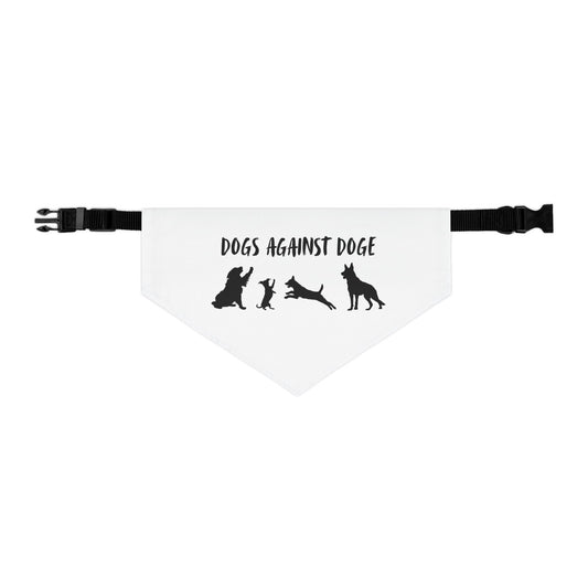 Dogs Against DOGE Protesting Pups Pet Bandana Collar