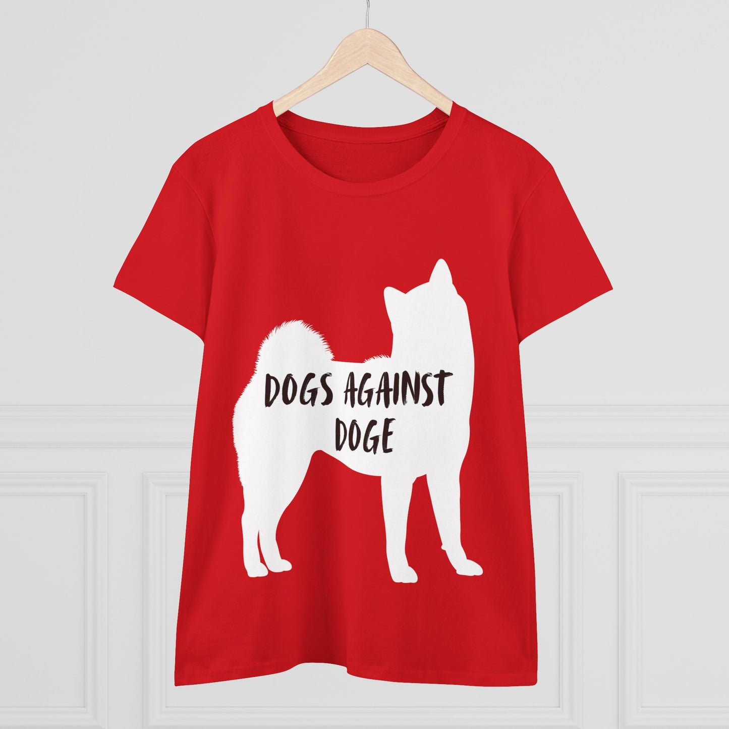Color Edition: Shiba Inu Women's Dogs Against DOGE Cotton Tee