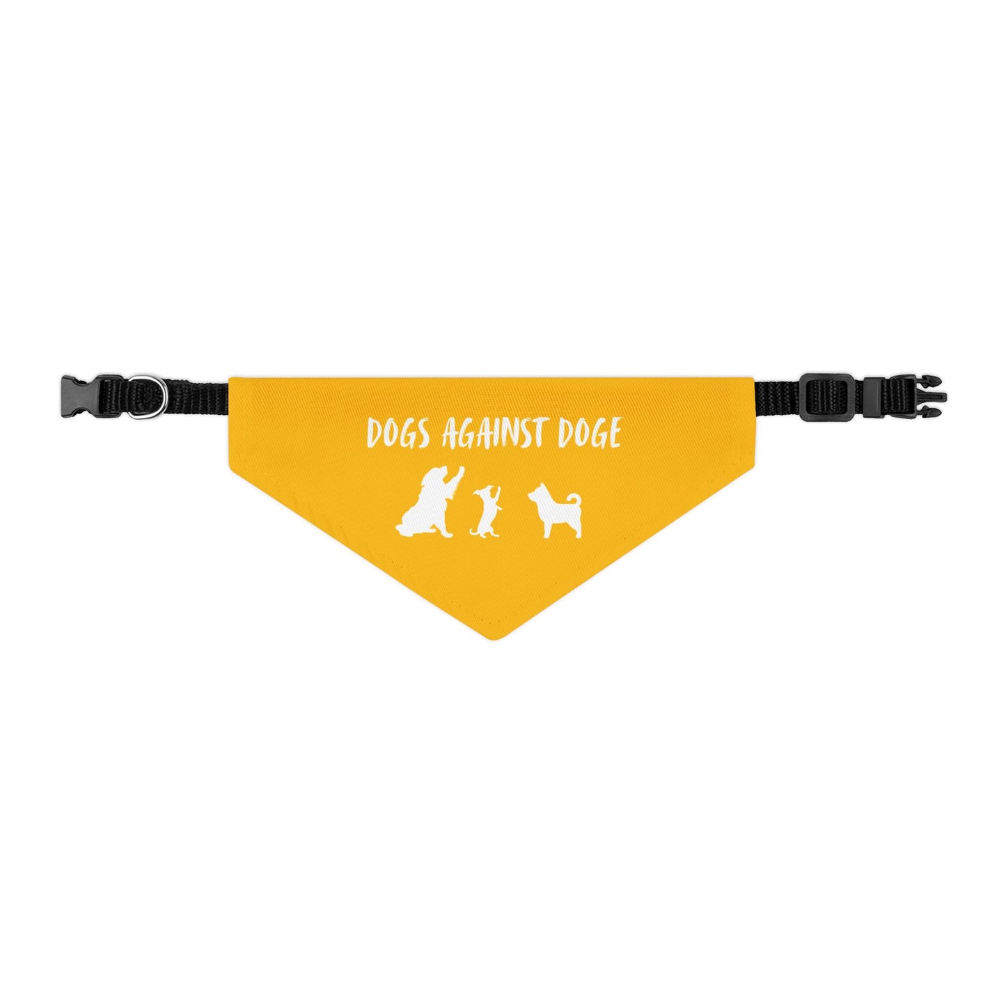 Yellow Dogs Against DOGE "Stop the DOGE" Pet Bandana Collar