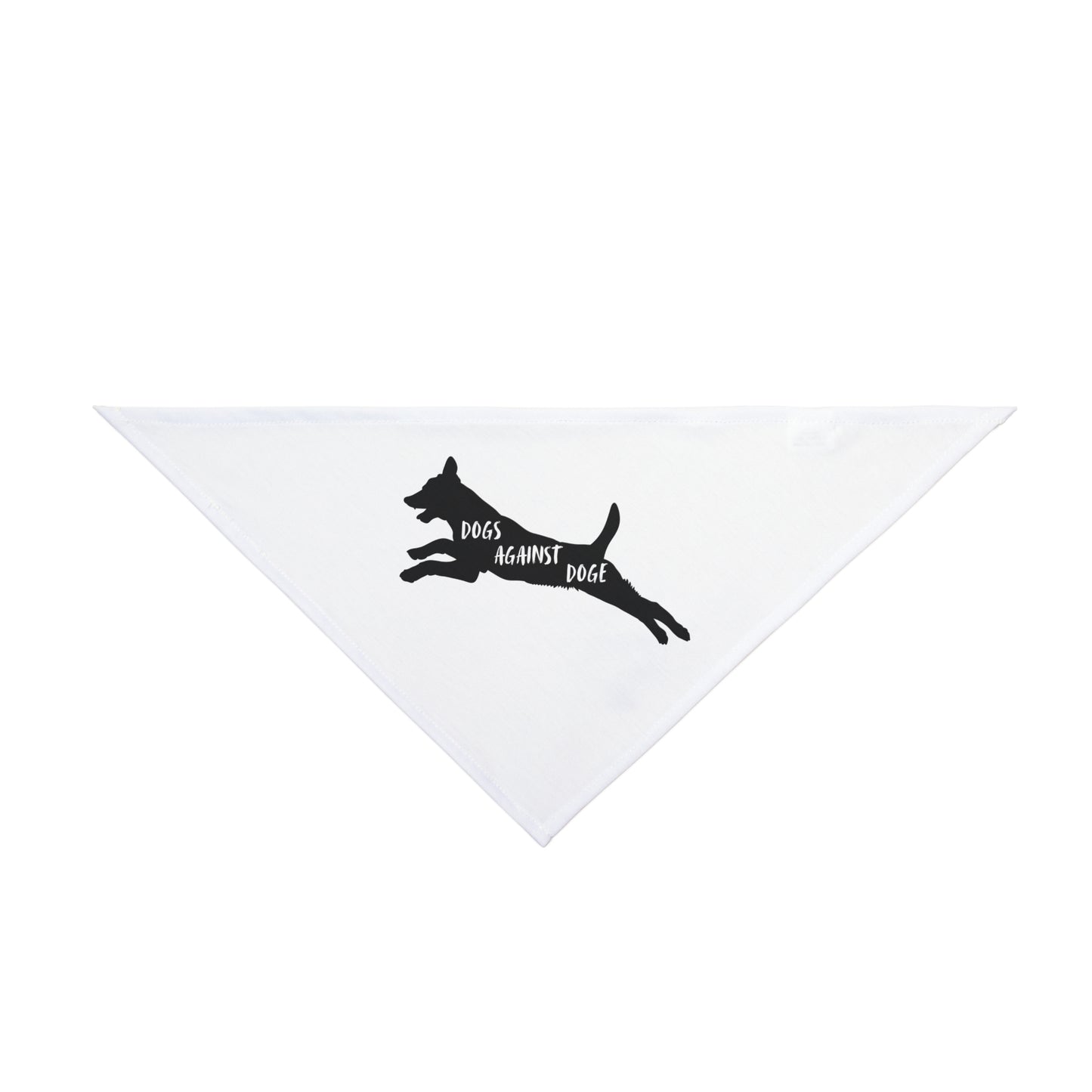 Lunging Pup Dogs Against DOGE Pet Bandana