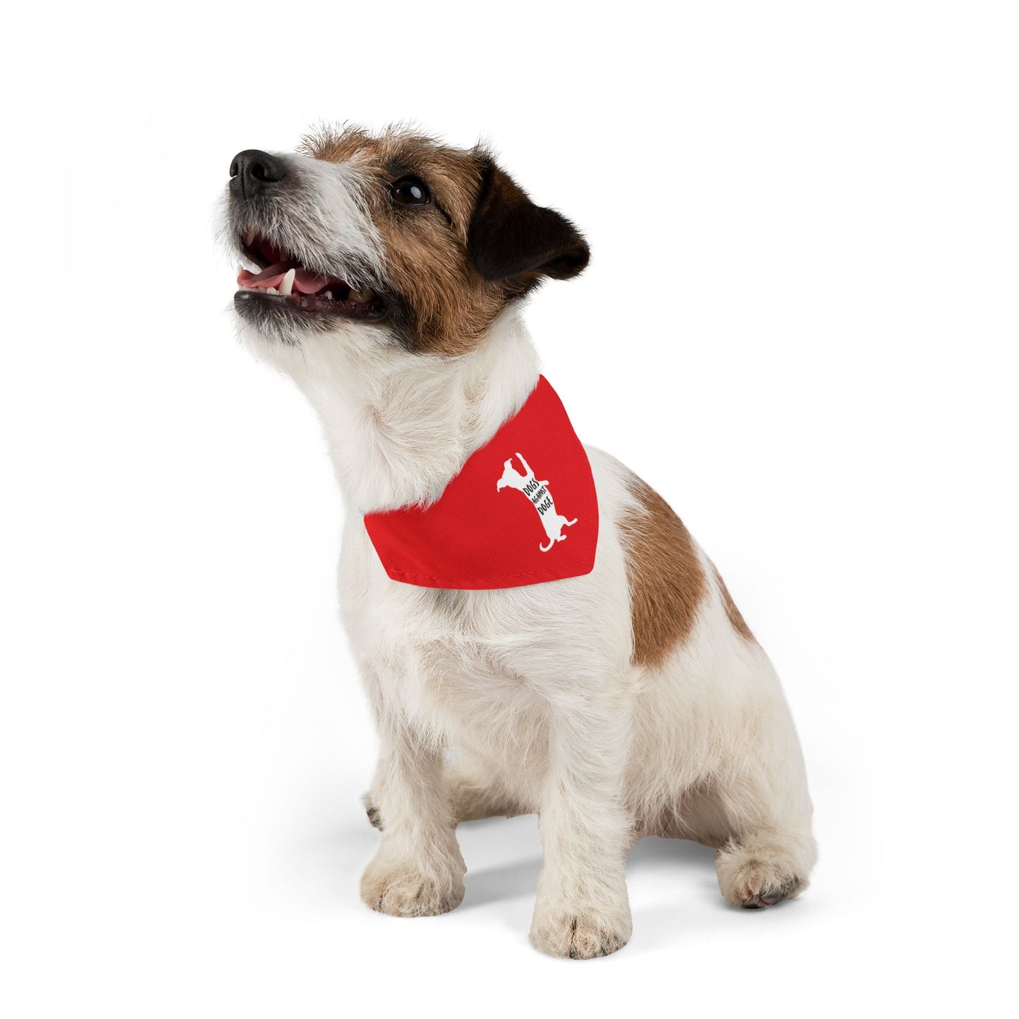 Red Wiener Dogs Against DOGE Pet Bandana Collar