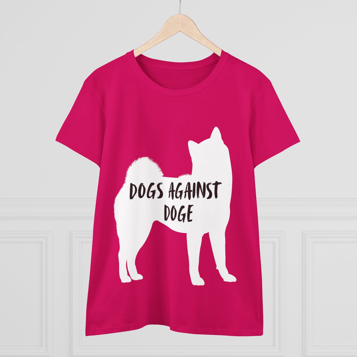 Color Edition: Shiba Inu Women's Dogs Against DOGE Cotton Tee
