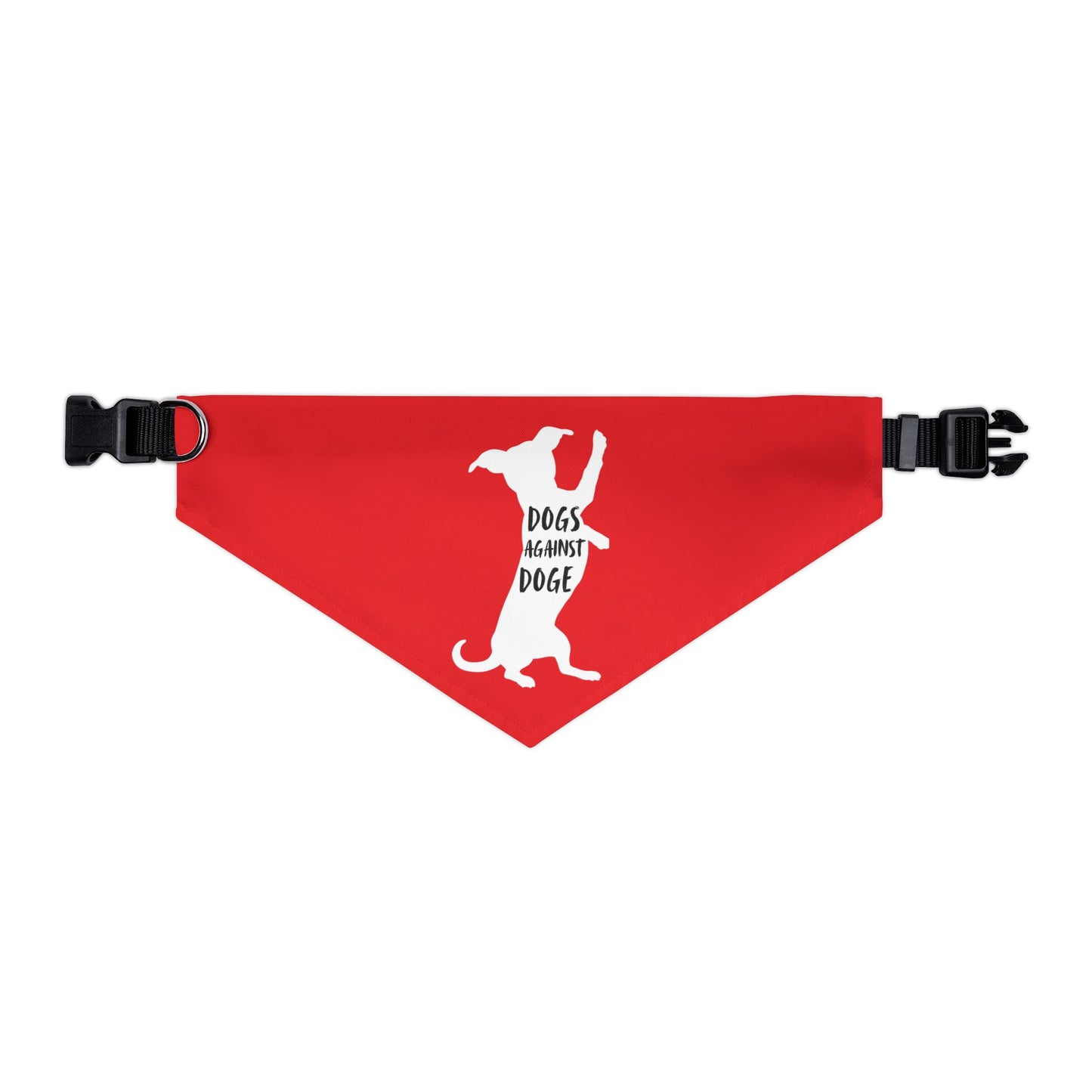 Red Wiener Dogs Against DOGE Pet Bandana Collar