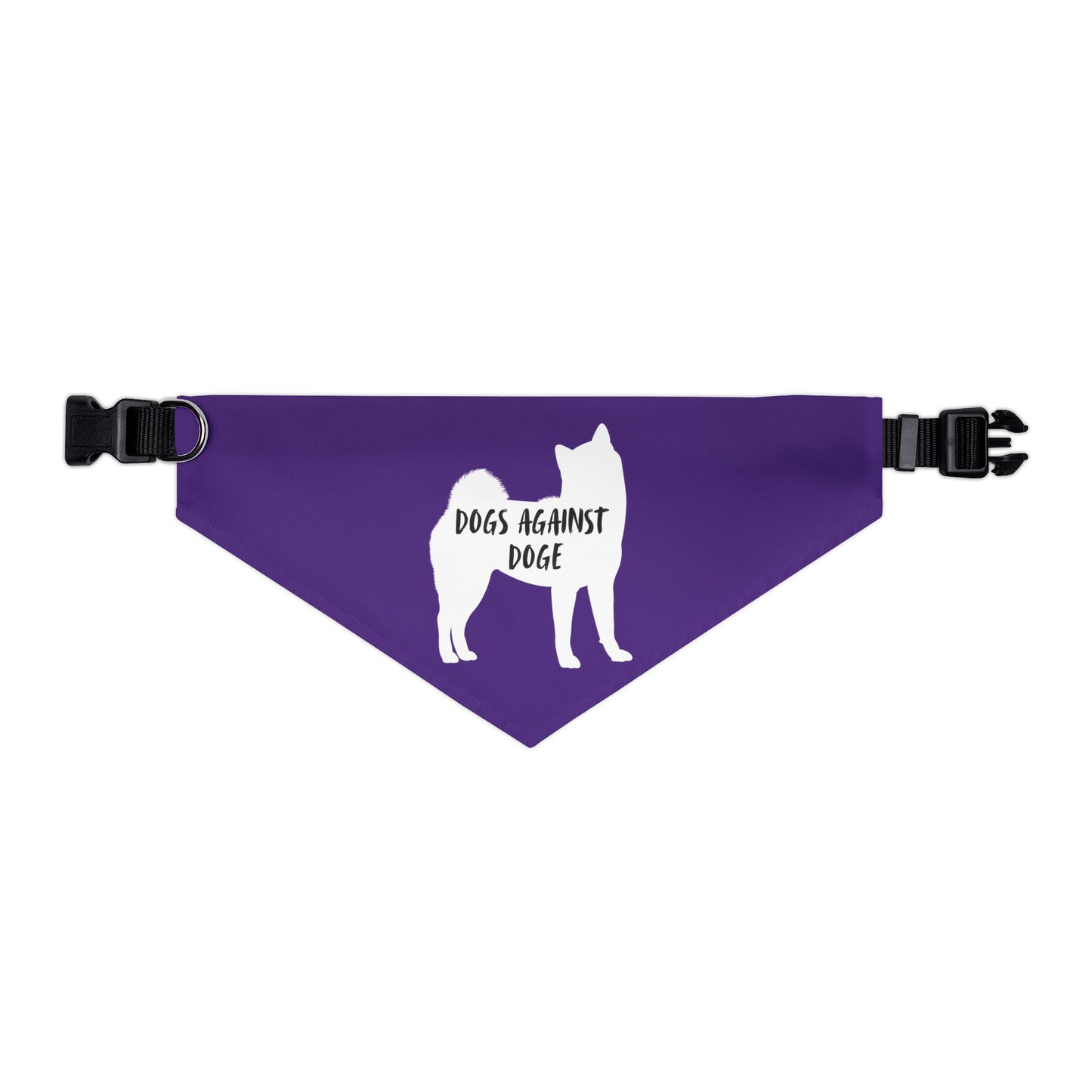 Purple Dogs Against DOGE Shiba Inu Pet Bandana Collar