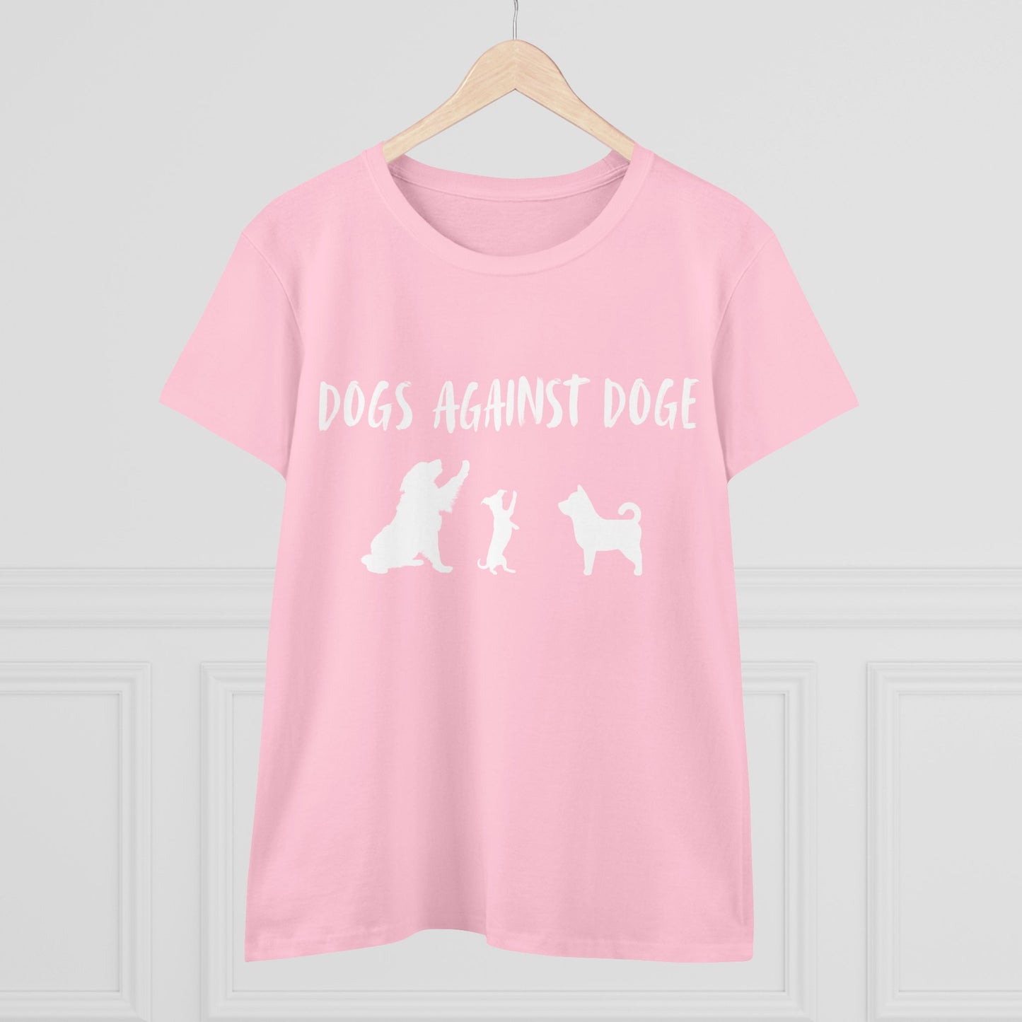 Color Edition: Women's Dogs Against DOGE Cotton Tee