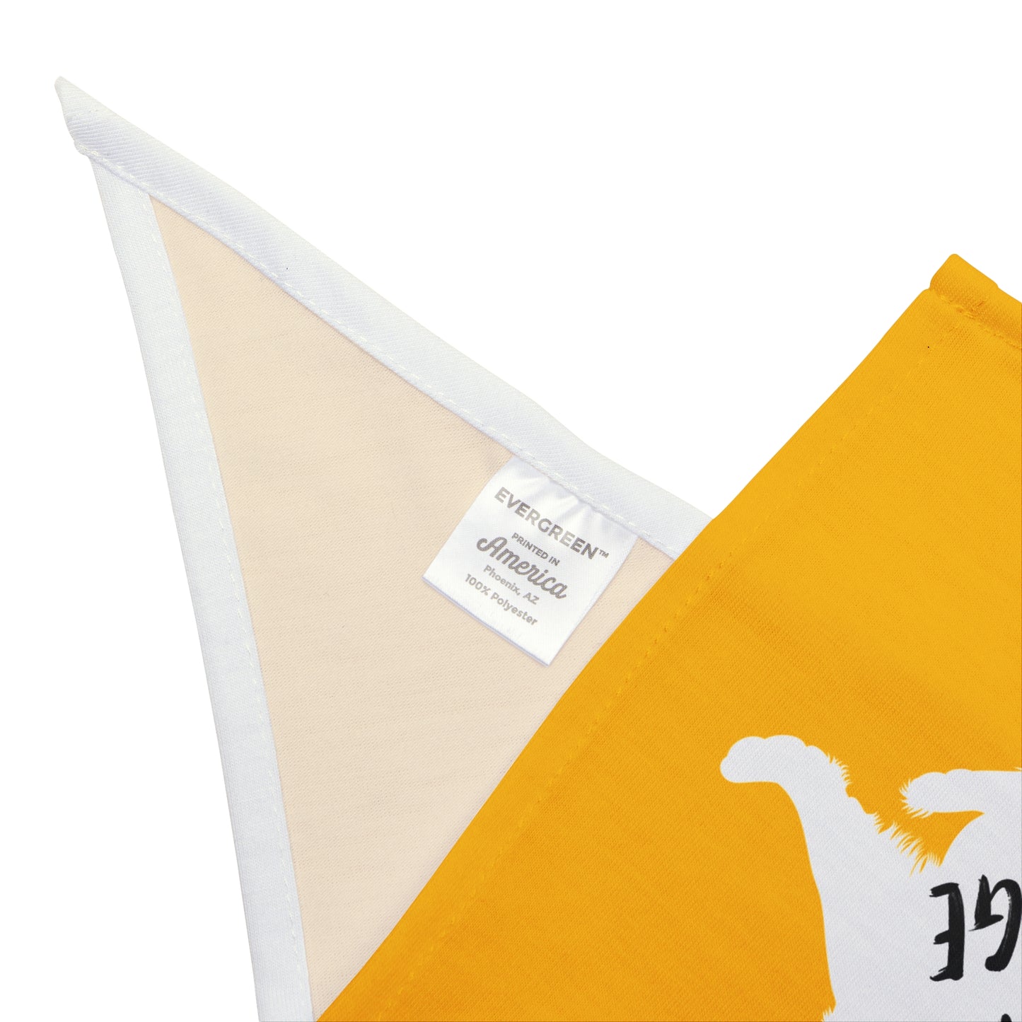 Yellow Raised Paw Dogs Against DOGE Pet Bandana
