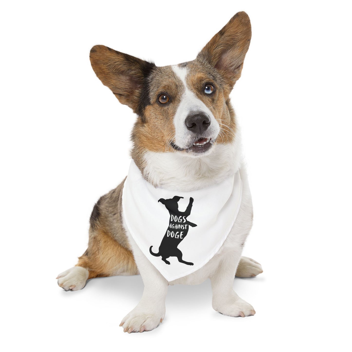 Wiener Dogs Against DOGE Pet Bandana Collar