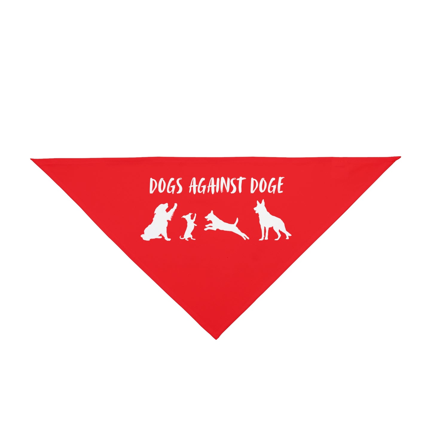 Red Protesting Pups Dogs Against DOGE Pet Bandana