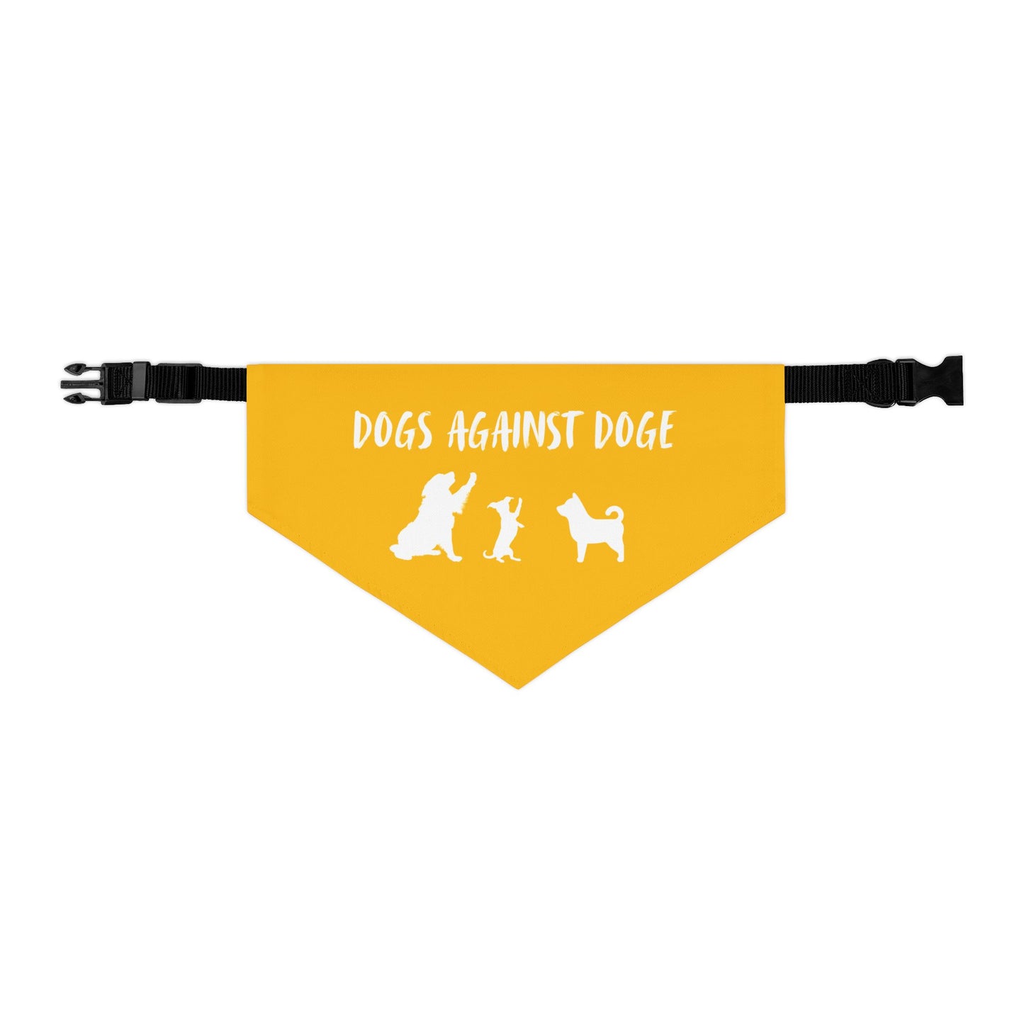 Yellow Dogs Against DOGE "Stop the DOGE" Pet Bandana Collar