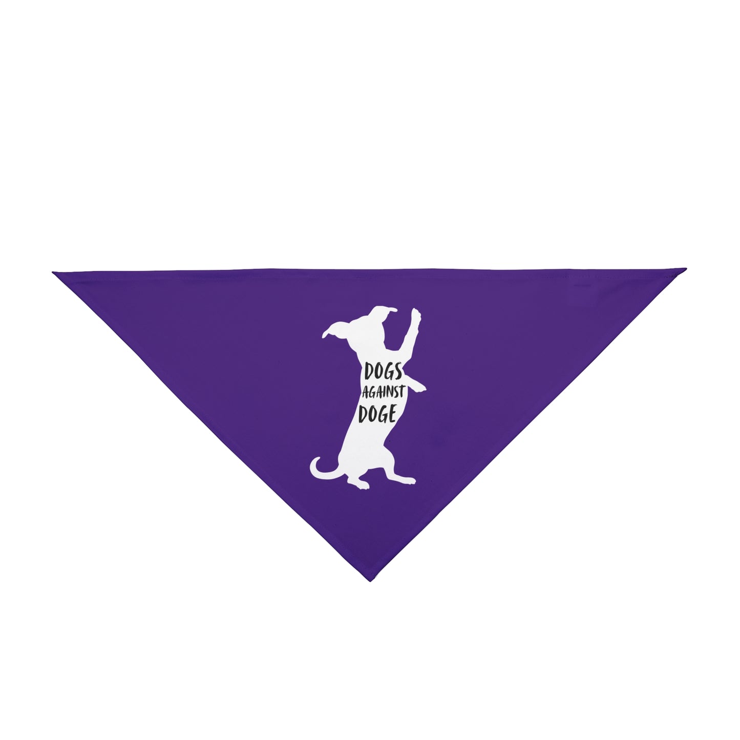 Purple Wiener Dogs Against DOGE Pet Bandana