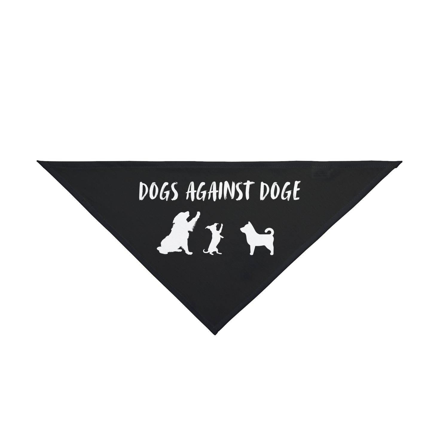 Black Dogs Against DOGE "Stop the DOGE" Pet Bandana