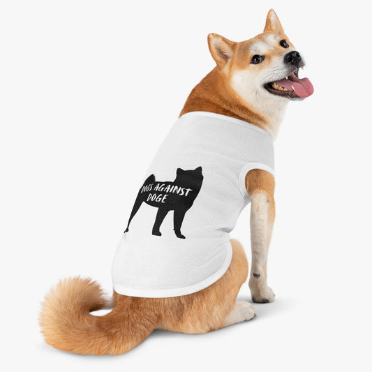 Shiba Inu Dogs Against DOGE Pet Tank Top