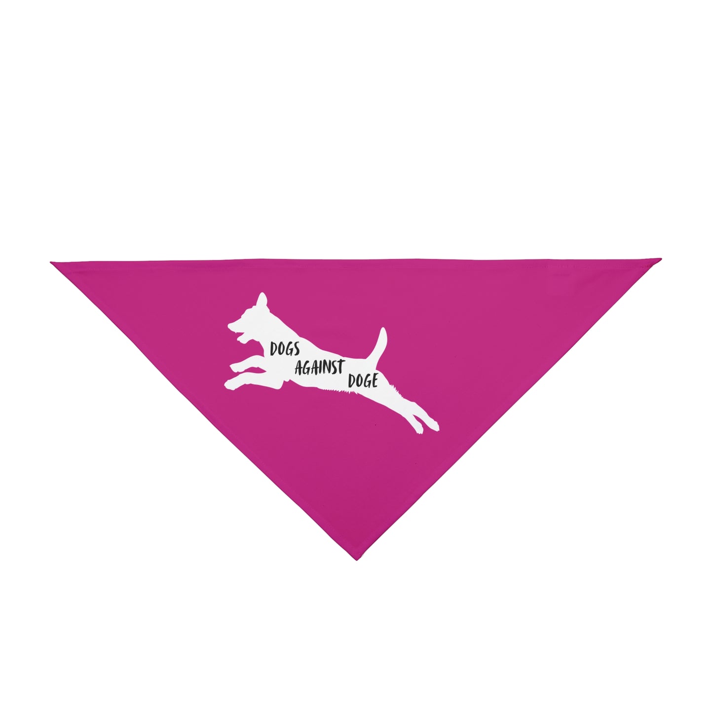 Hot Pink Lunging Pup Dogs Against DOGE Pet Bandana