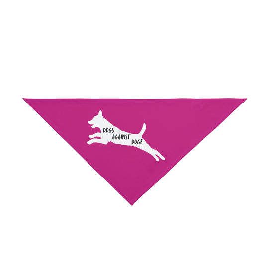 Hot Pink Lunging Pup Dogs Against DOGE Pet Bandana