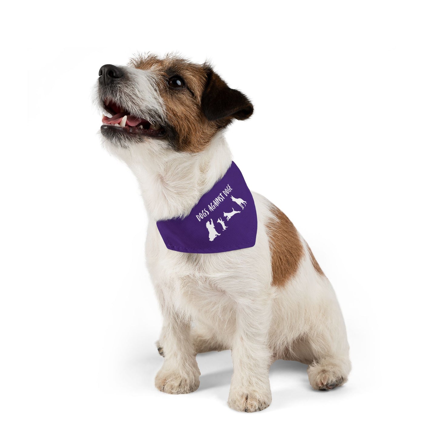 Purple Dogs Against DOGE Protesting Pups Pet Bandana Collar - Stylish Accessory for Dog Lovers