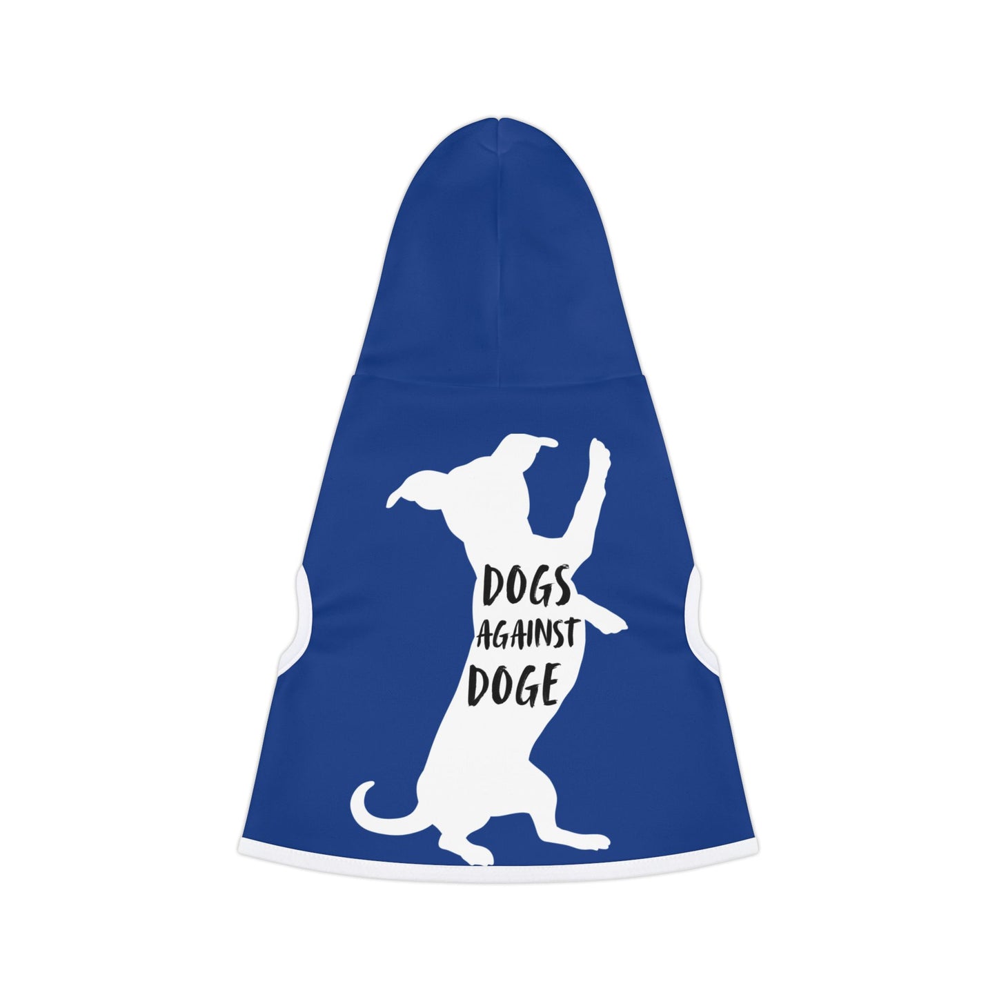 Blue Wiener Dogs Against DOGE Pet Hoodie
