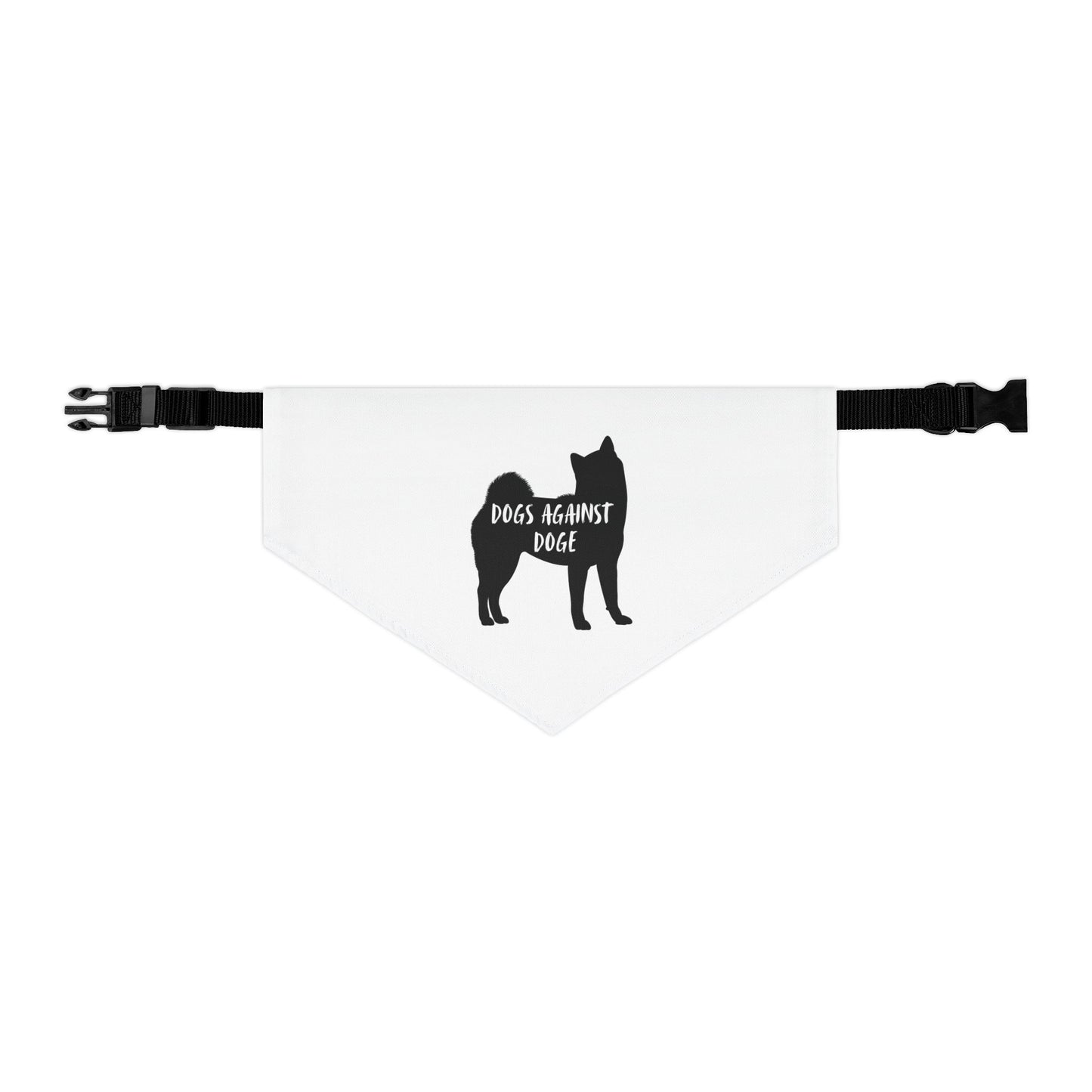 Dogs Against DOGE Shiba Inu Pet Bandana Collar