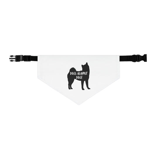 Dogs Against DOGE Shiba Inu Pet Bandana Collar