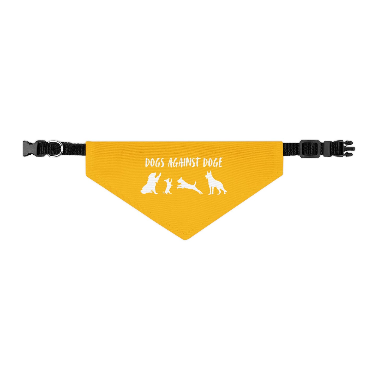 Yellow Dogs Against DOGE Protesting Pups Pet Bandana Collar - Stylish Accessory for Dog Lovers
