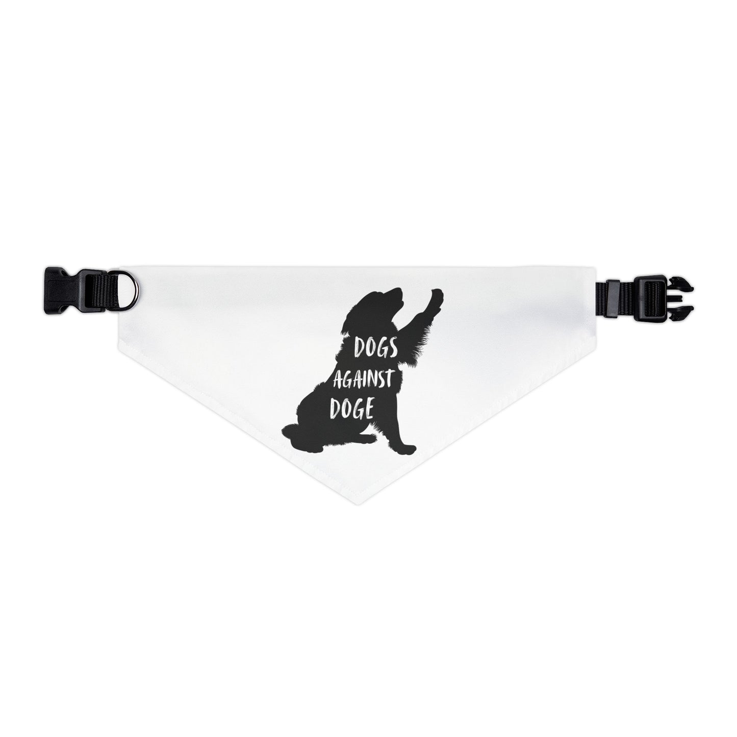 Dogs Against DOGE Raised Paw Pet Bandana Collar