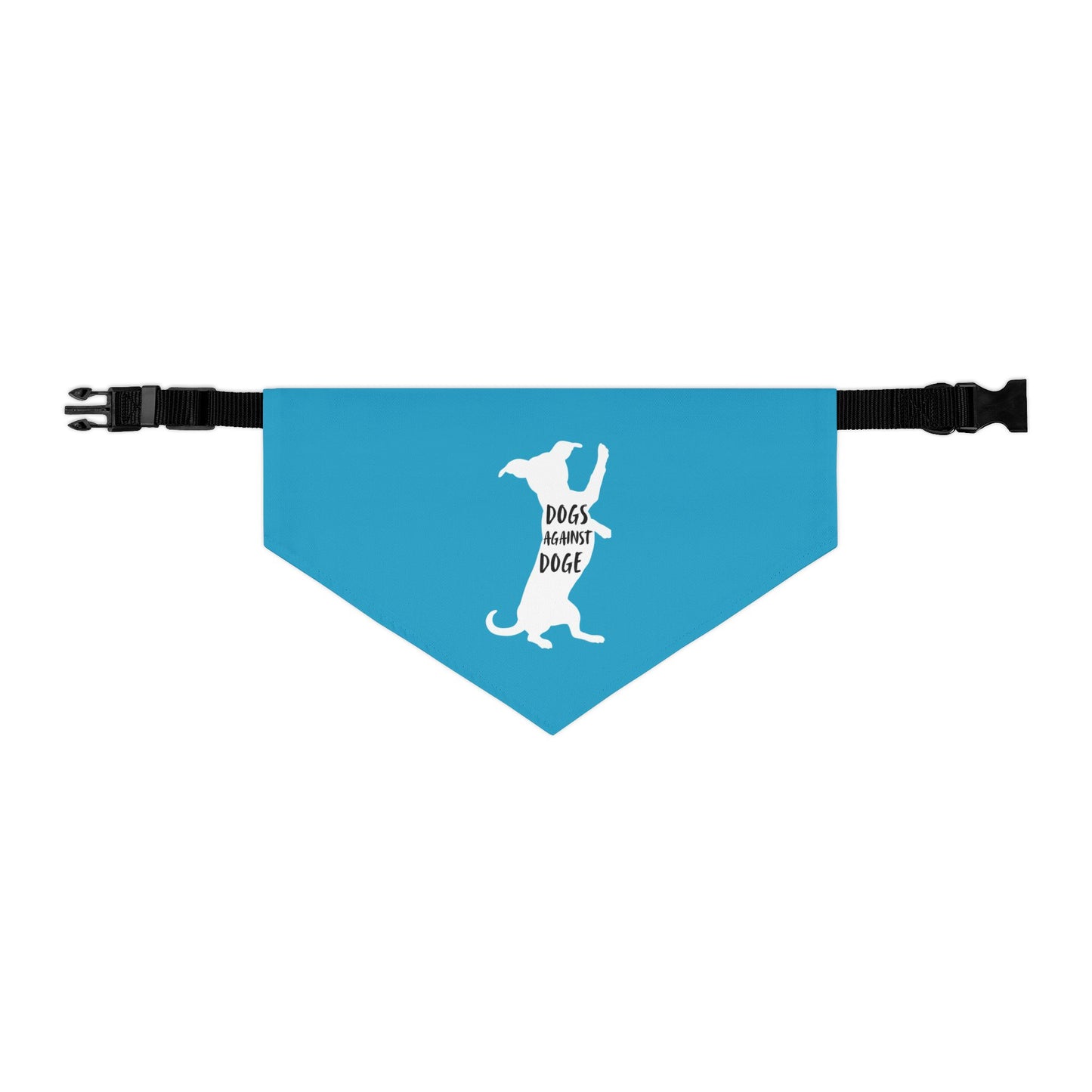 Turquoise Wiener Dogs Against DOGE Pet Bandana Collar
