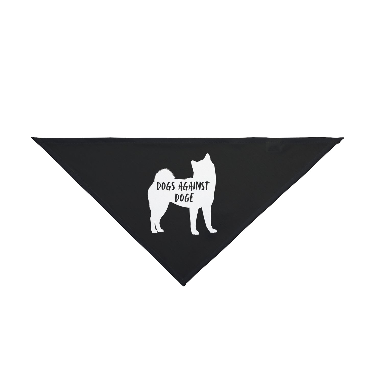 Black Shiba Inu Dogs Against DOGE Pet Bandana