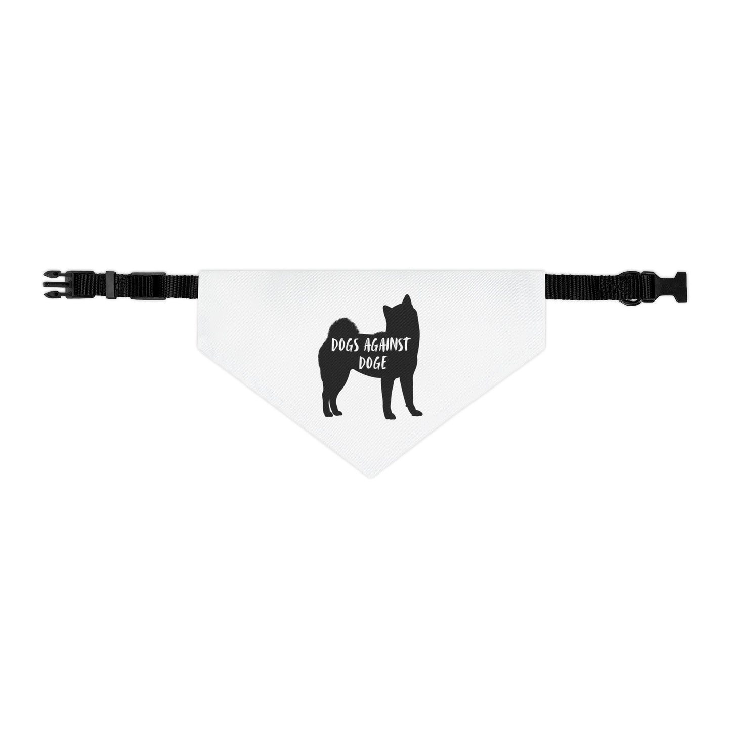 Dogs Against DOGE Shiba Inu Pet Bandana Collar