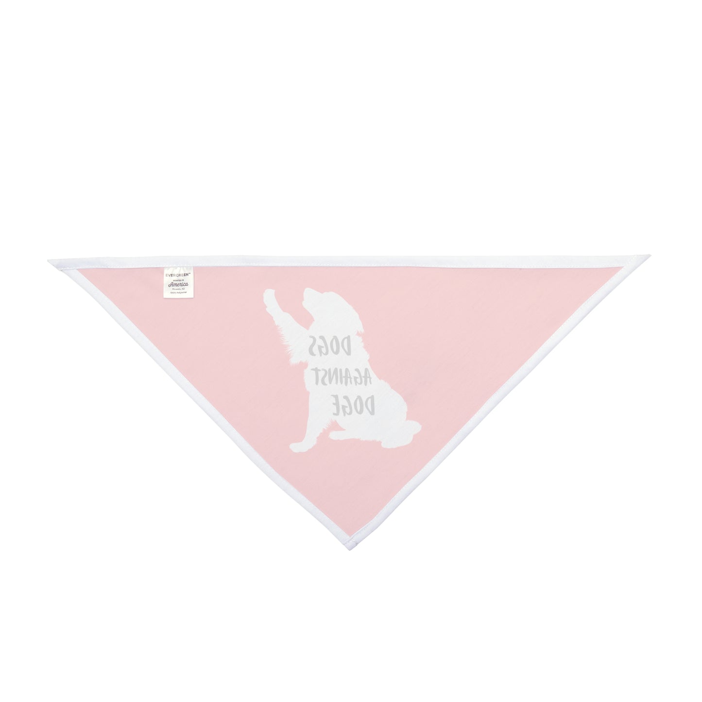 Red Raised Paw Dogs Against DOGE Pet Bandana