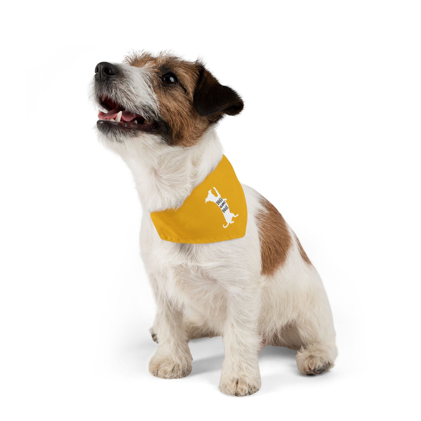 Yellow Wiener Dogs Against DOGE Pet Bandana Collar