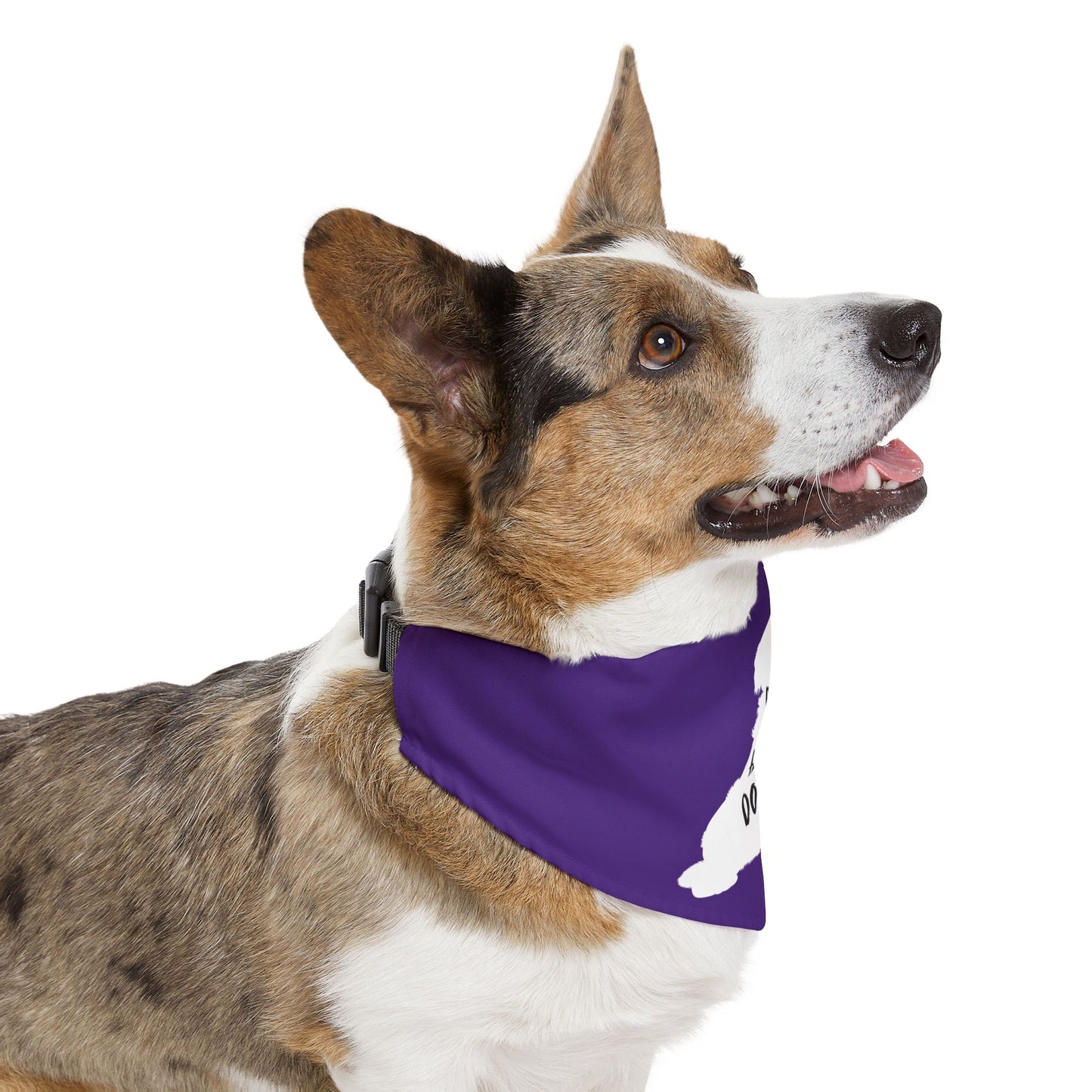 Purple Dogs Against DOGE Raised Paw Pet Bandana Collar