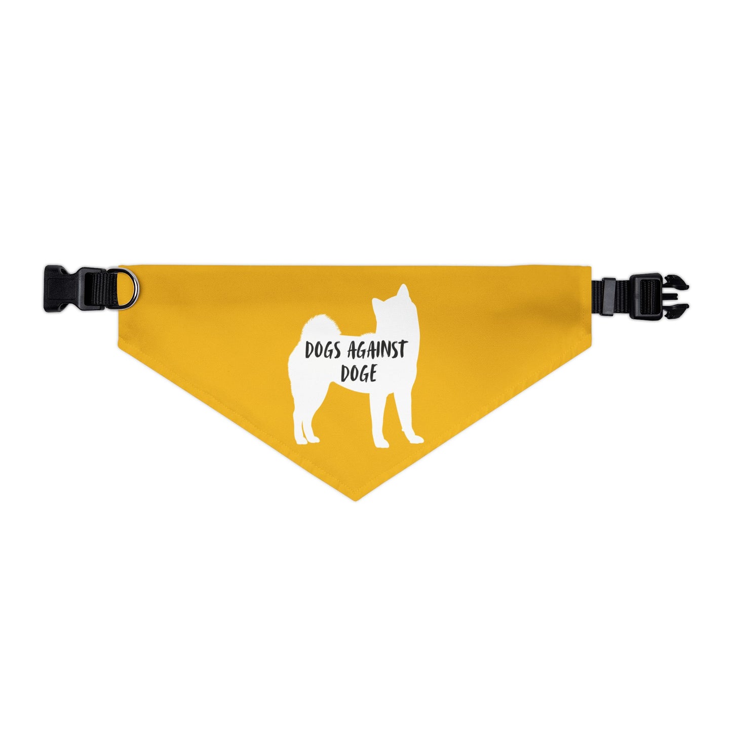 Yellow Dogs Against DOGE Shiba Inu Pet Bandana Collar