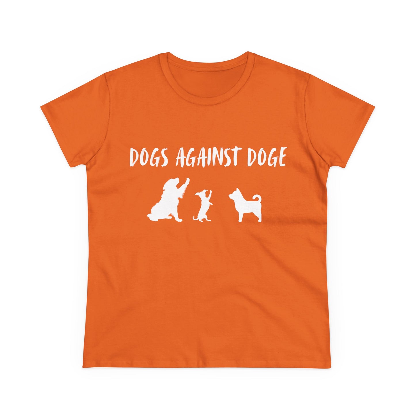 Color Edition: Women's Dogs Against DOGE Cotton Tee
