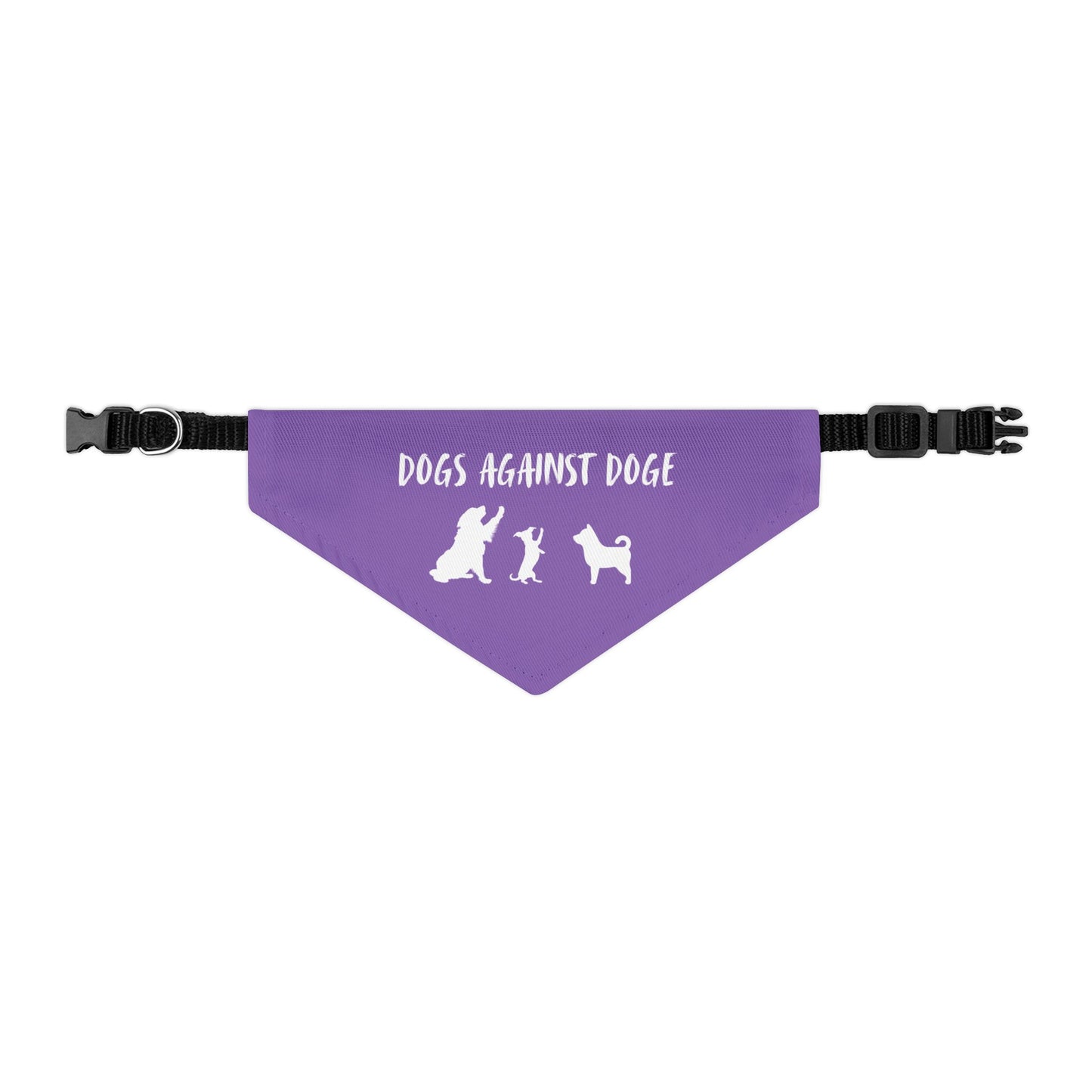 Lavender Dogs Against DOGE "Stop the DOGE" Pet Bandana Collar