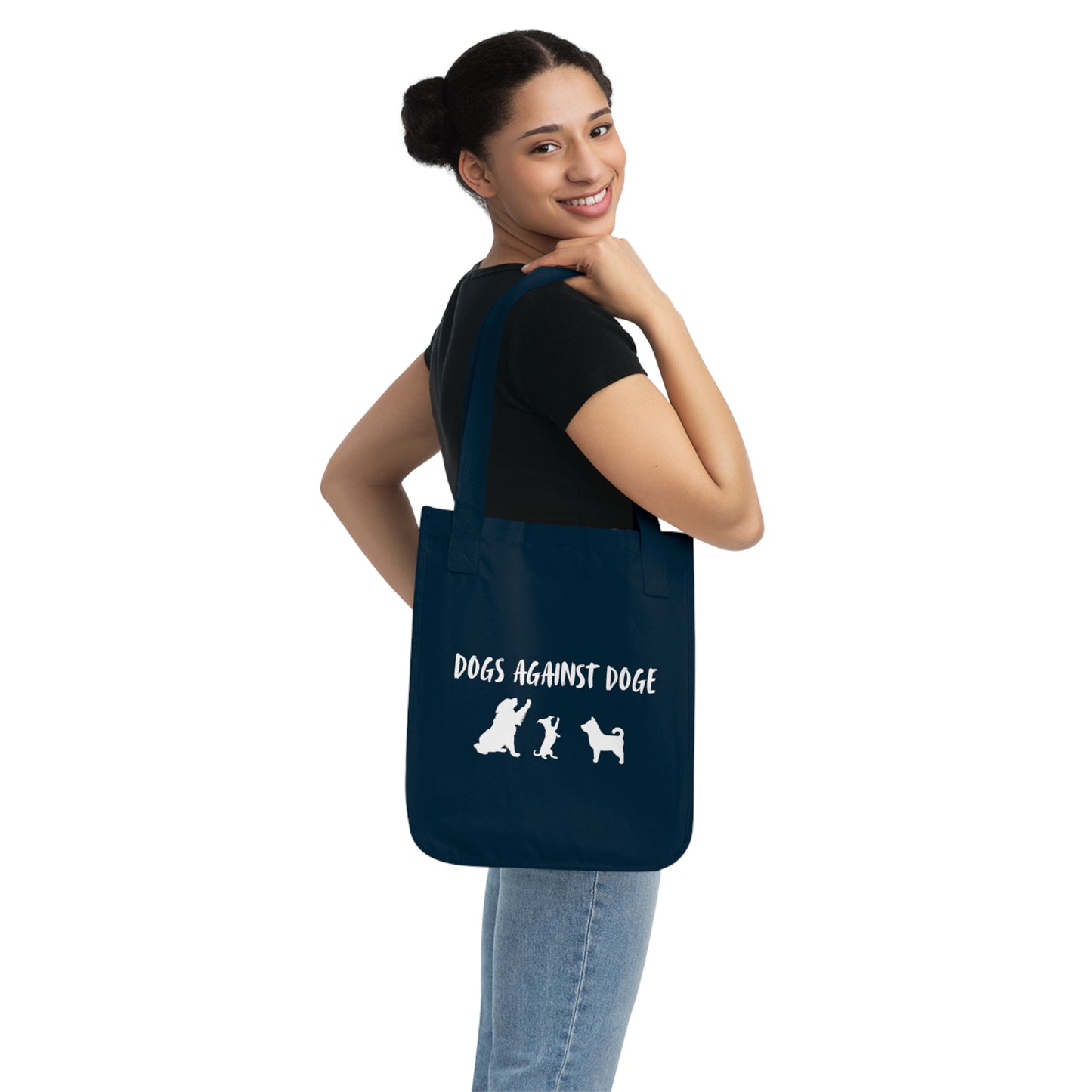Dogs Against DOGE Organic Canvas Tote Bag