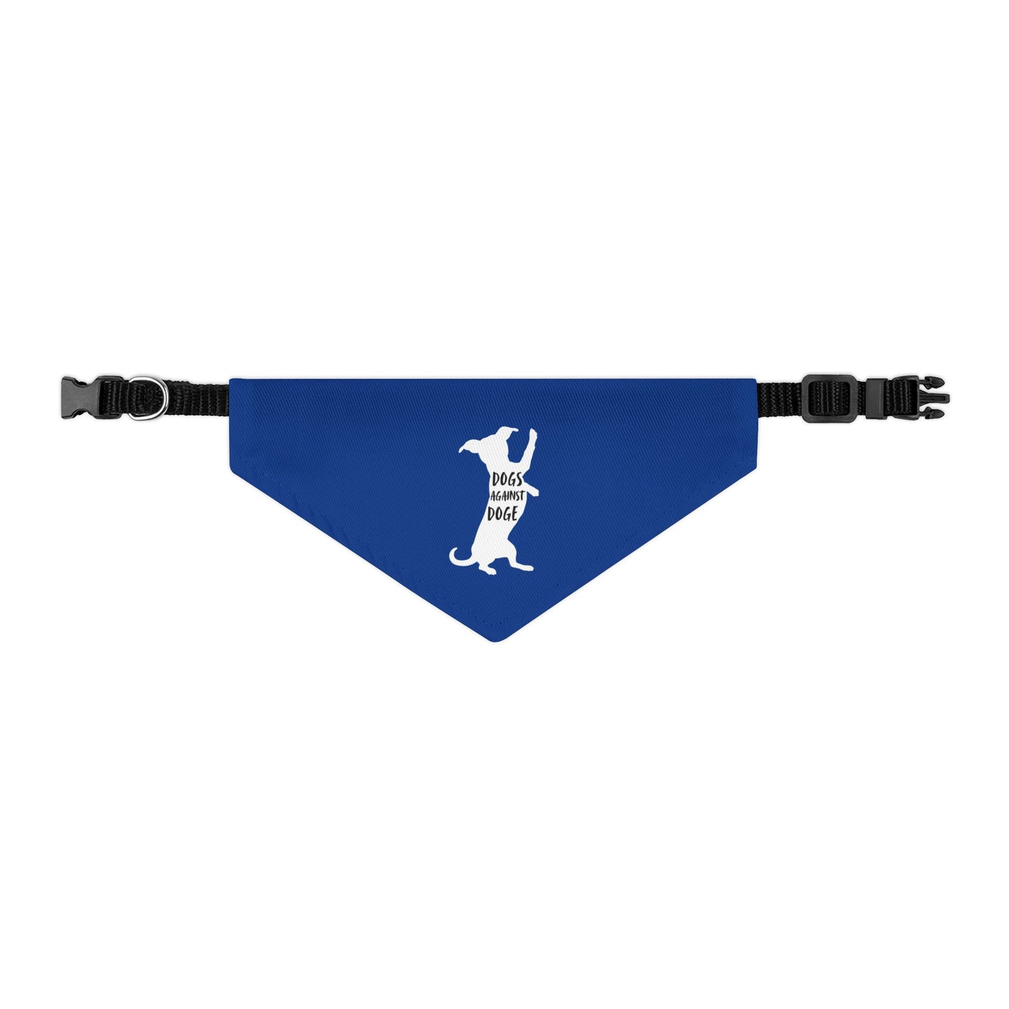 Blue Wiener Dogs Against DOGE Pet Bandana Collar