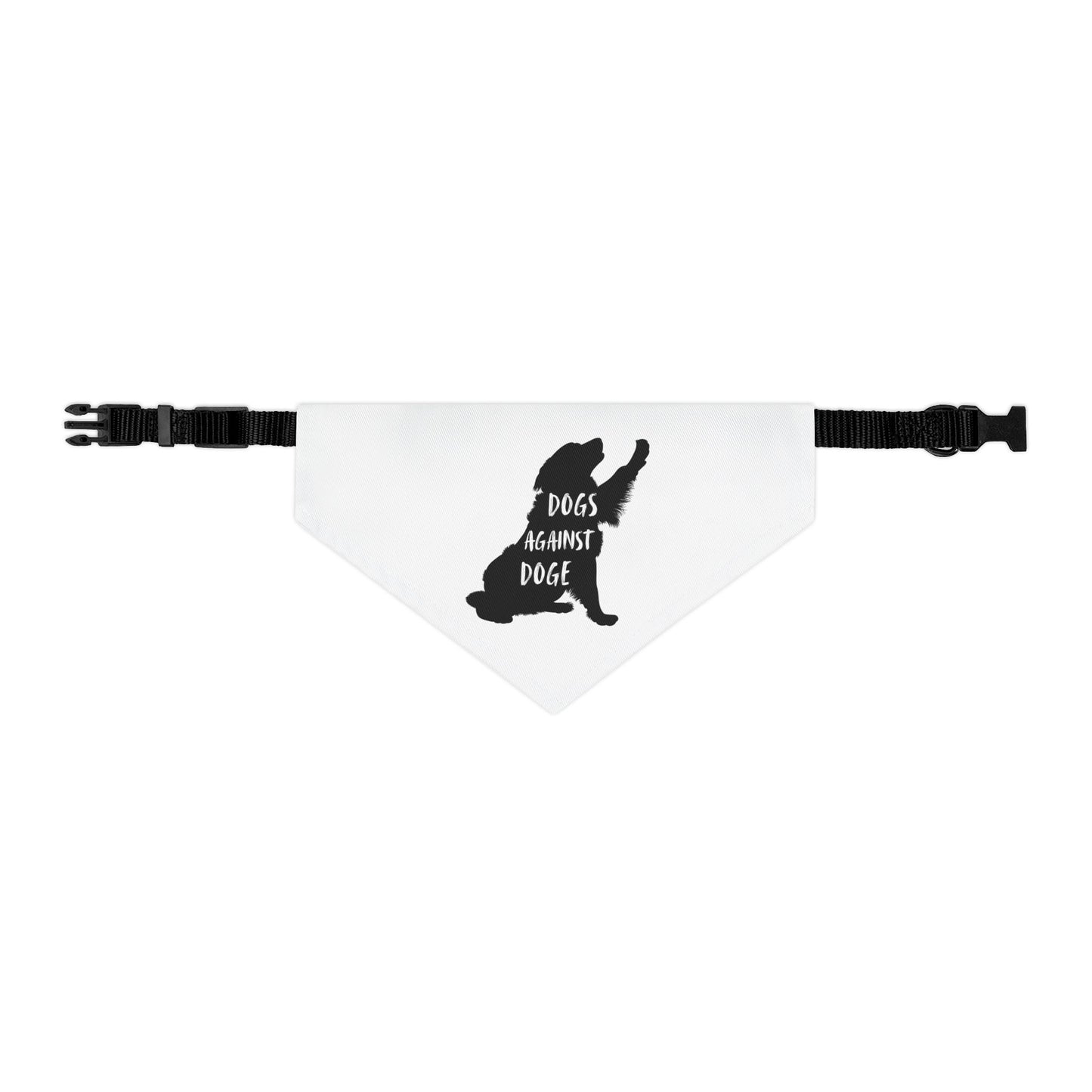 Dogs Against DOGE Raised Paw Pet Bandana Collar