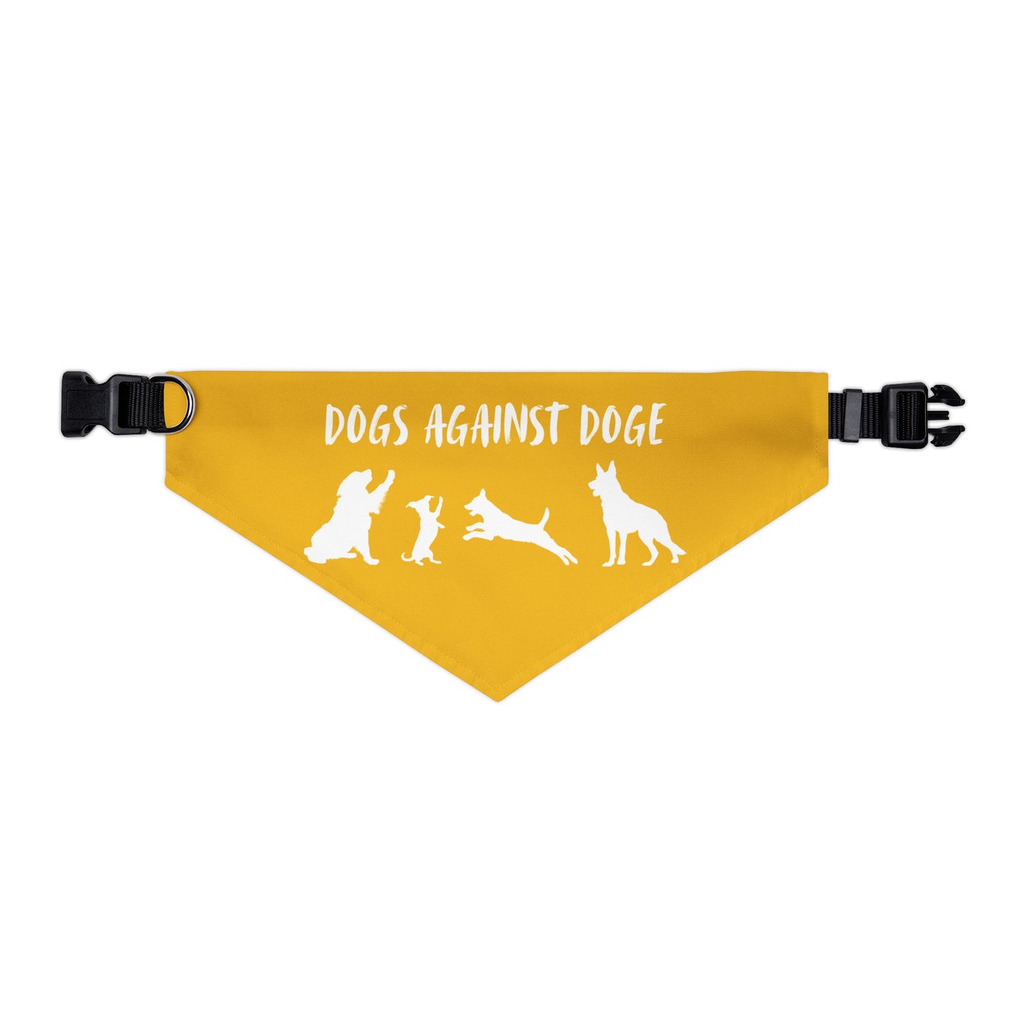 Yellow Dogs Against DOGE Protesting Pups Pet Bandana Collar - Stylish Accessory for Dog Lovers
