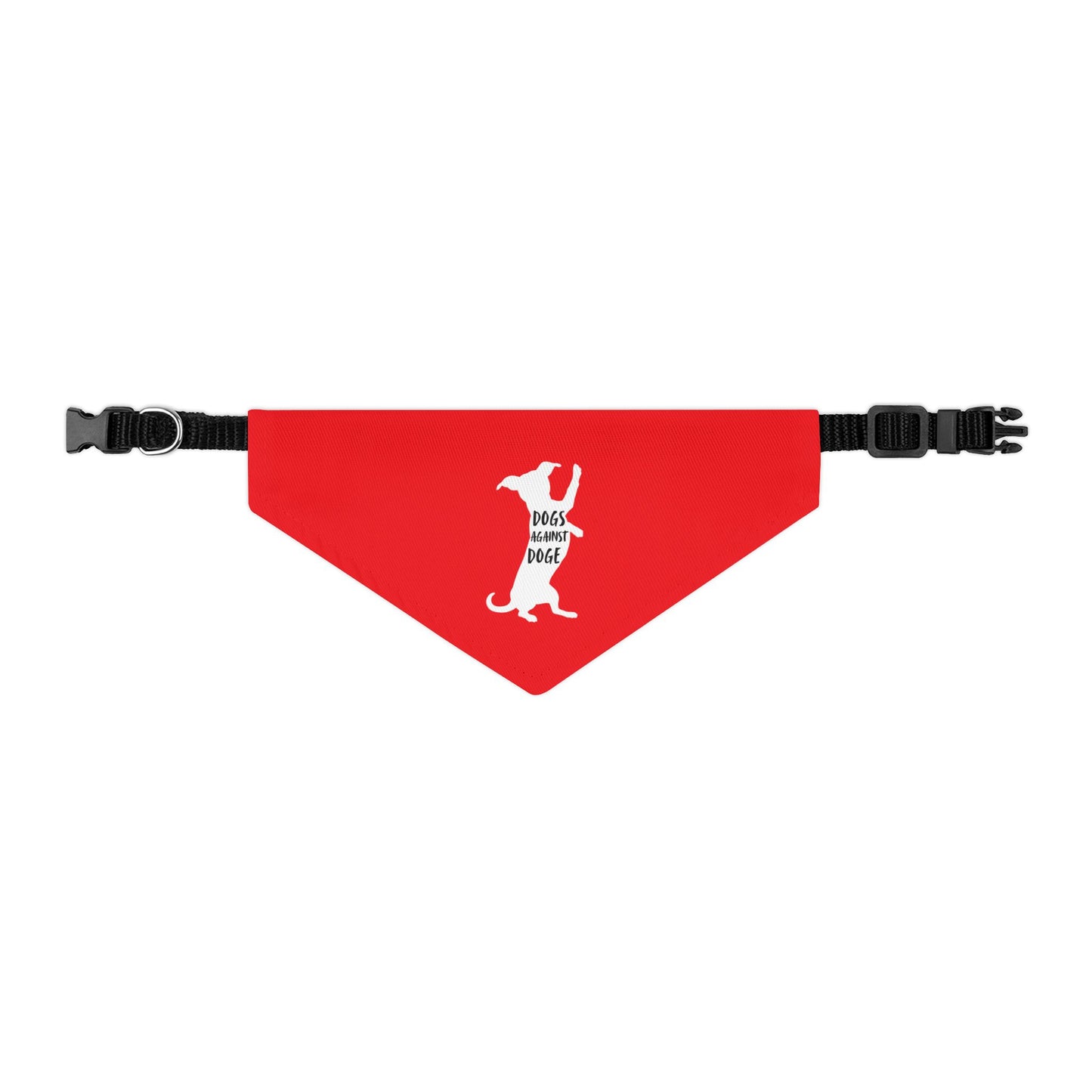 Red Wiener Dogs Against DOGE Pet Bandana Collar